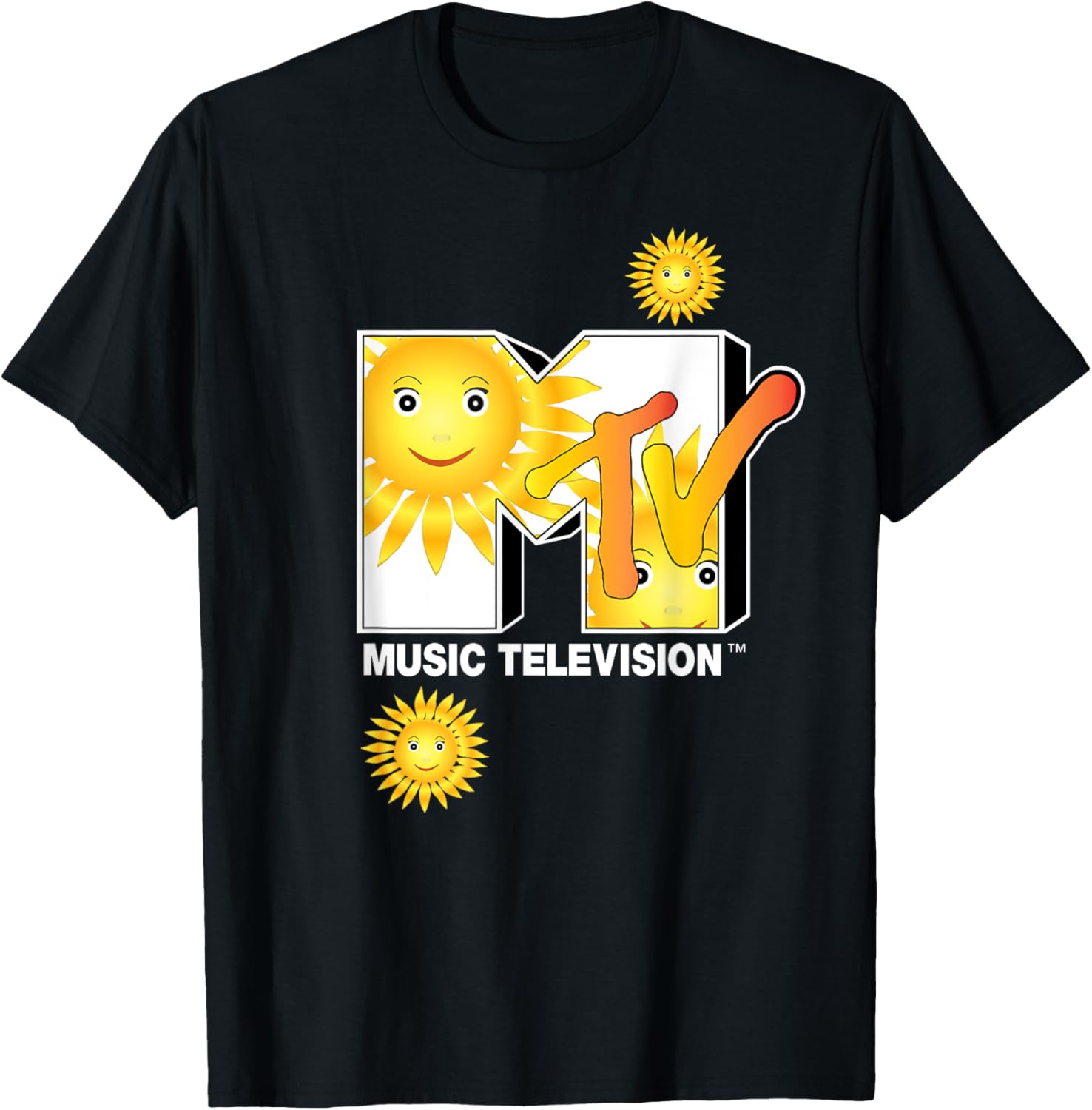 Mademark x MTV Bright Smiling Sun T-Shirt - Fun & Stylish Apparel - 3