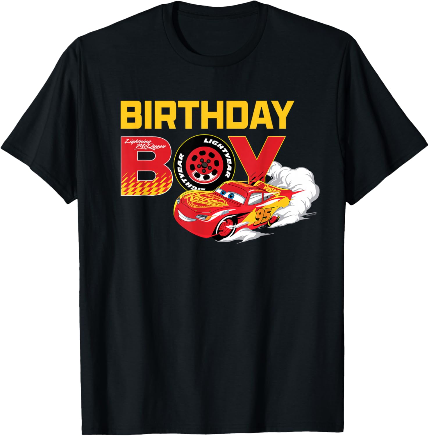 Lightning McQueen Birthday Boy T-Shirt for Disney Pixar Cars Fans - 10