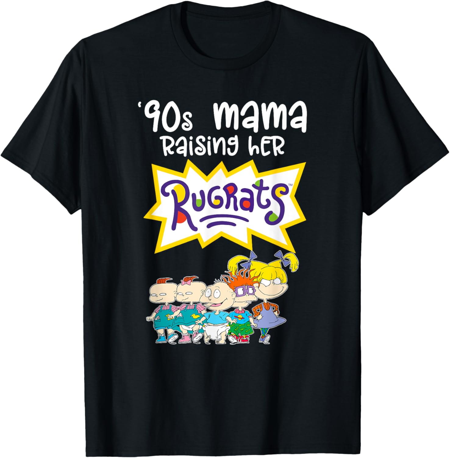 Mademark x Rugrats 90s Mama Raising Her Rugrats Full Gang T-Shirt - 6