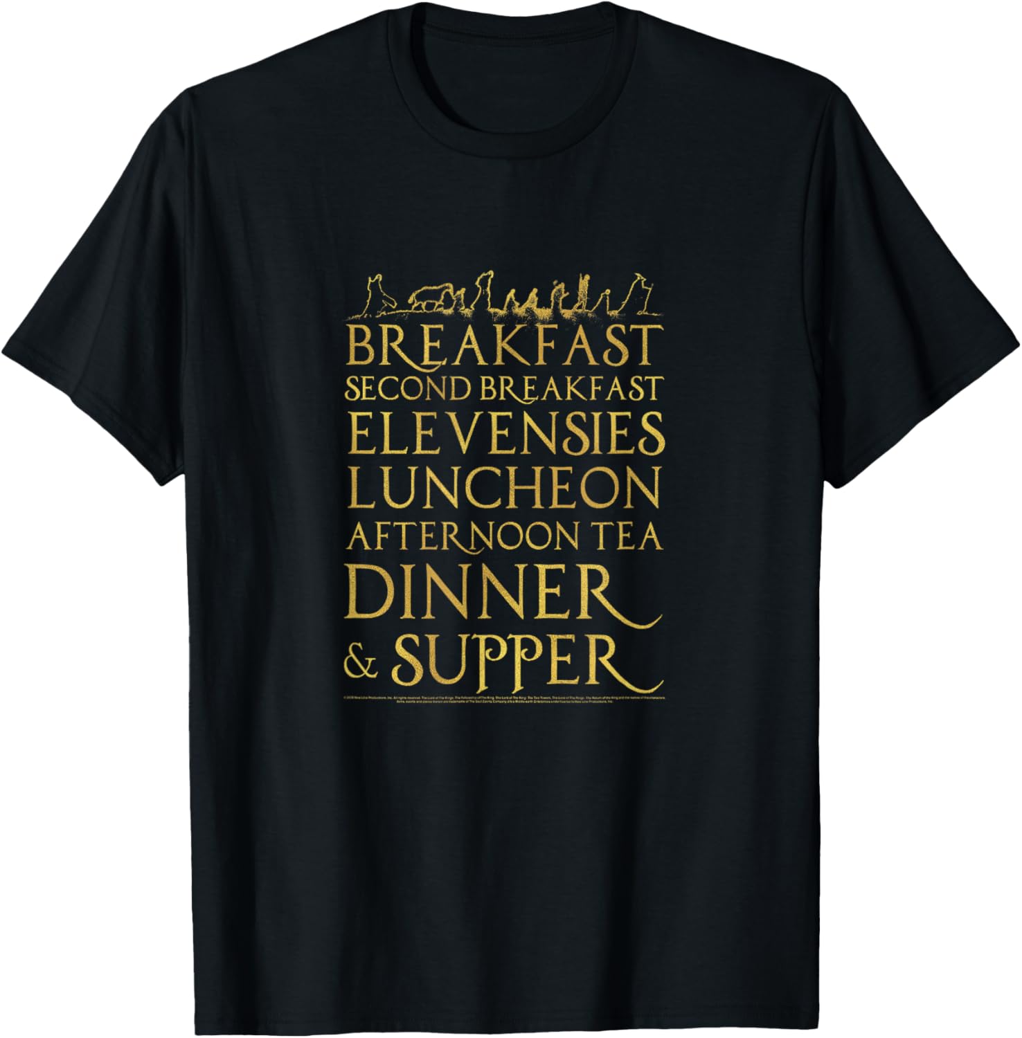 Lord of the Rings Breakfast Second Breakfast T-Shirt for Fans and Hobbits - 5