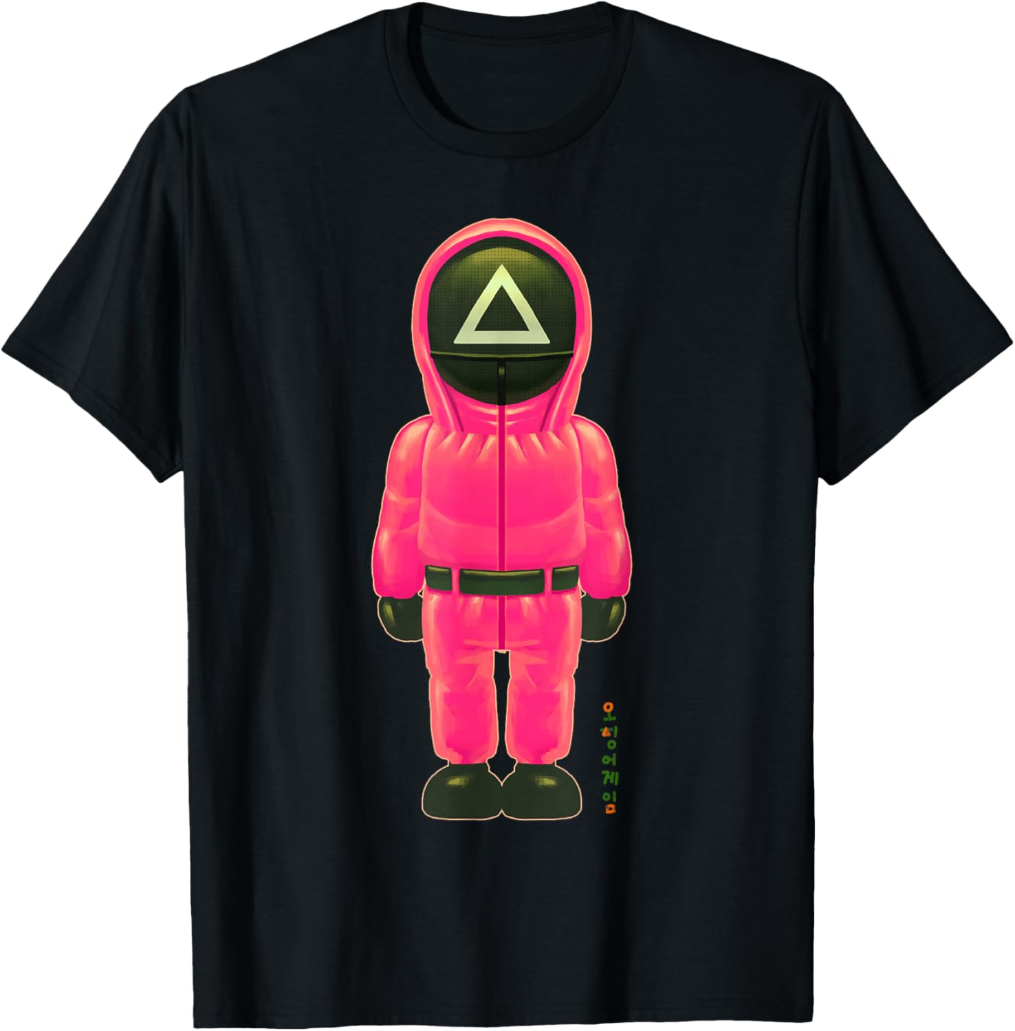 Squid Game Chibi Pink Soldier Full Body T-Shirt for Fans and Collectors - 3