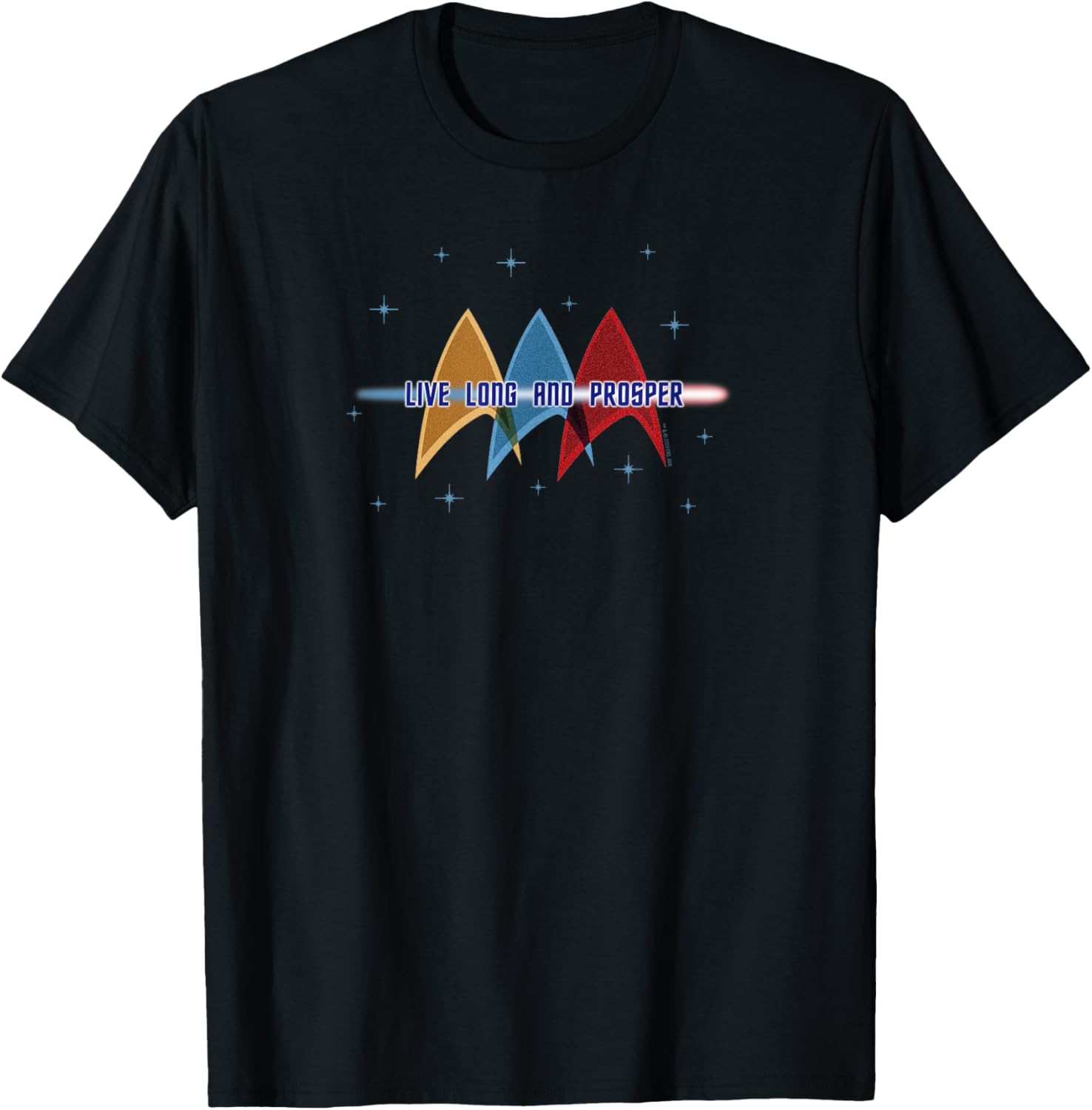 Star Trek Original Series Live Long and Prosper Deltas T-Shirt for Fans - 1