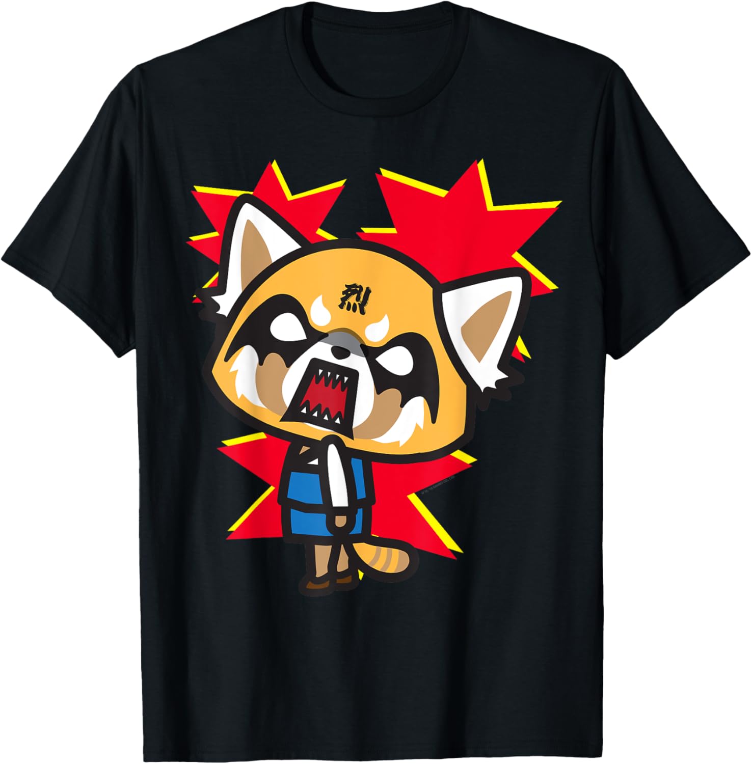Aggretsuko Rage Face Tee Shirt Fun Graphic T-Shirt for Fans - 5