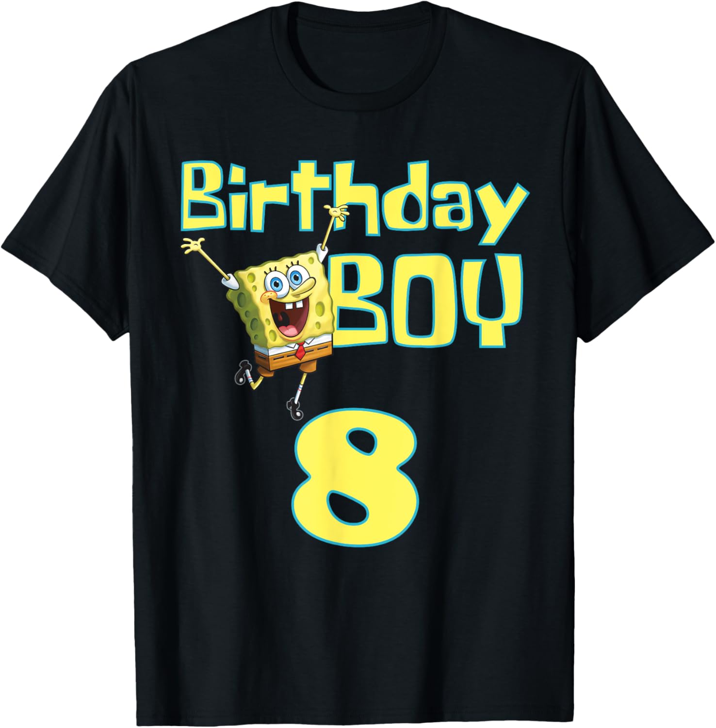 Mademark x SpongeBob SquarePants Birthday Boy 8 T-Shirt for Kids - 10