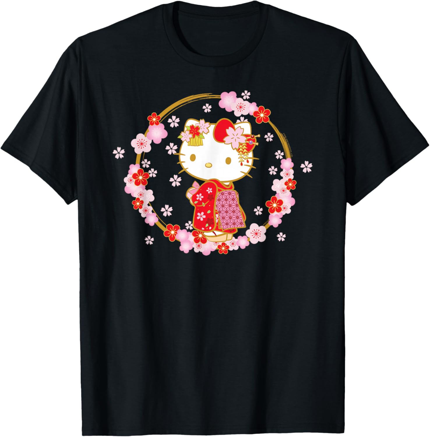 Hello Kitty Sakura Spring T-Shirt Cute Graphic Tee for Kids and Adults - 10