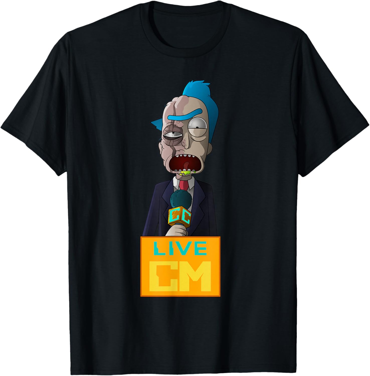 Rick and Morty Reporter Rick 0716-C T-Shirt for Fans and Collectors - 3