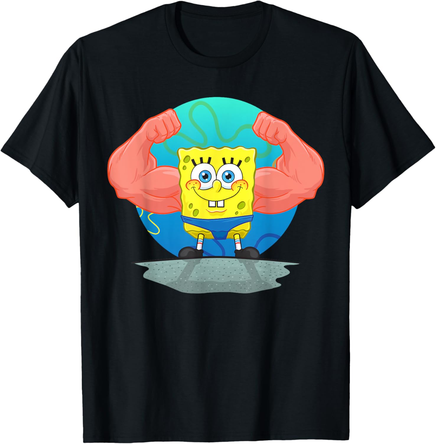 Mademark SpongeBob MuscleBob BuffPants T-Shirt for Fun Fashion Fans - 18