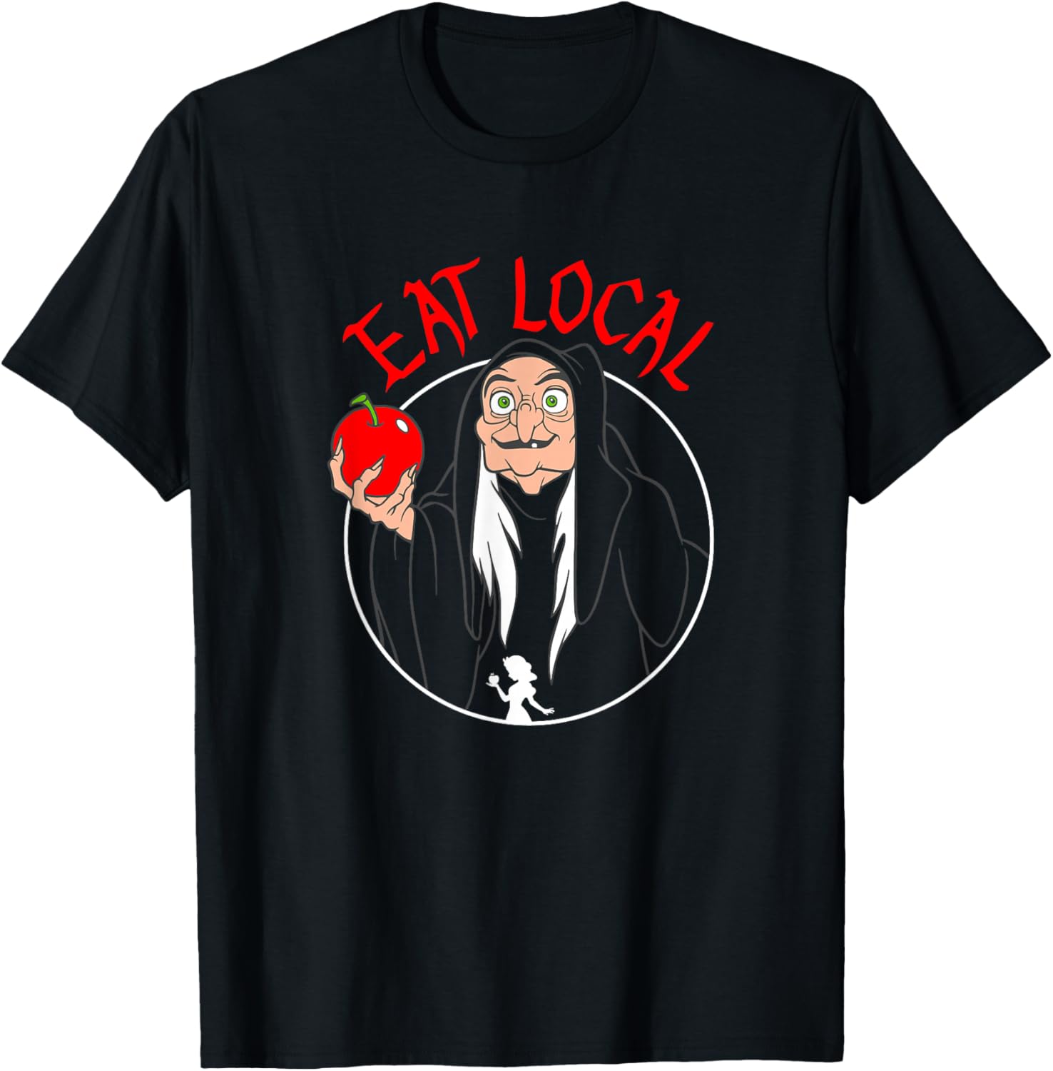 Disney Snow White Evil Queen Apple T-Shirt for Fans of Fairy Tales - 3