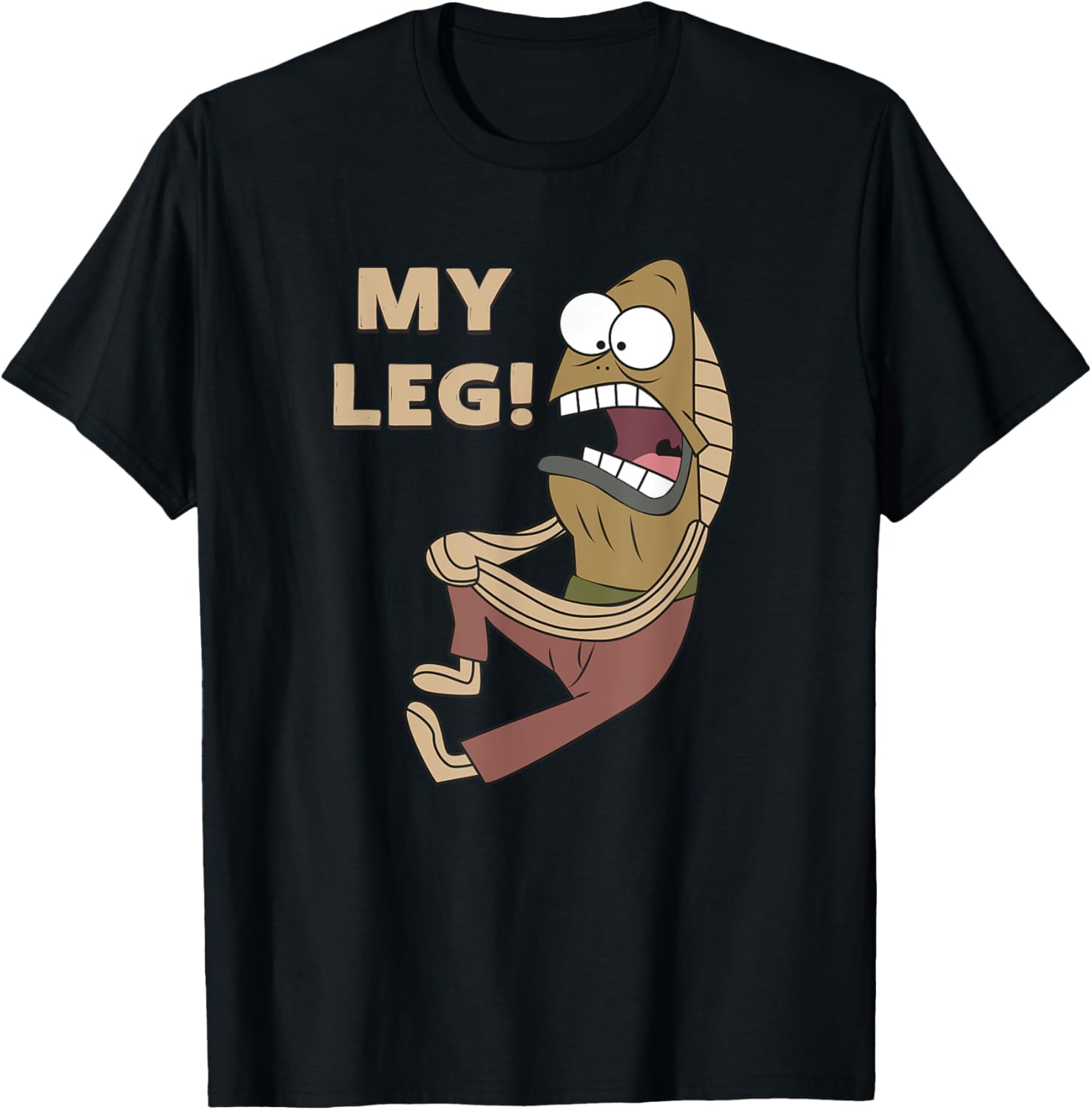 Mademark Fred the Fish My Leg T-Shirt SpongeBob SquarePants Apparel - 13