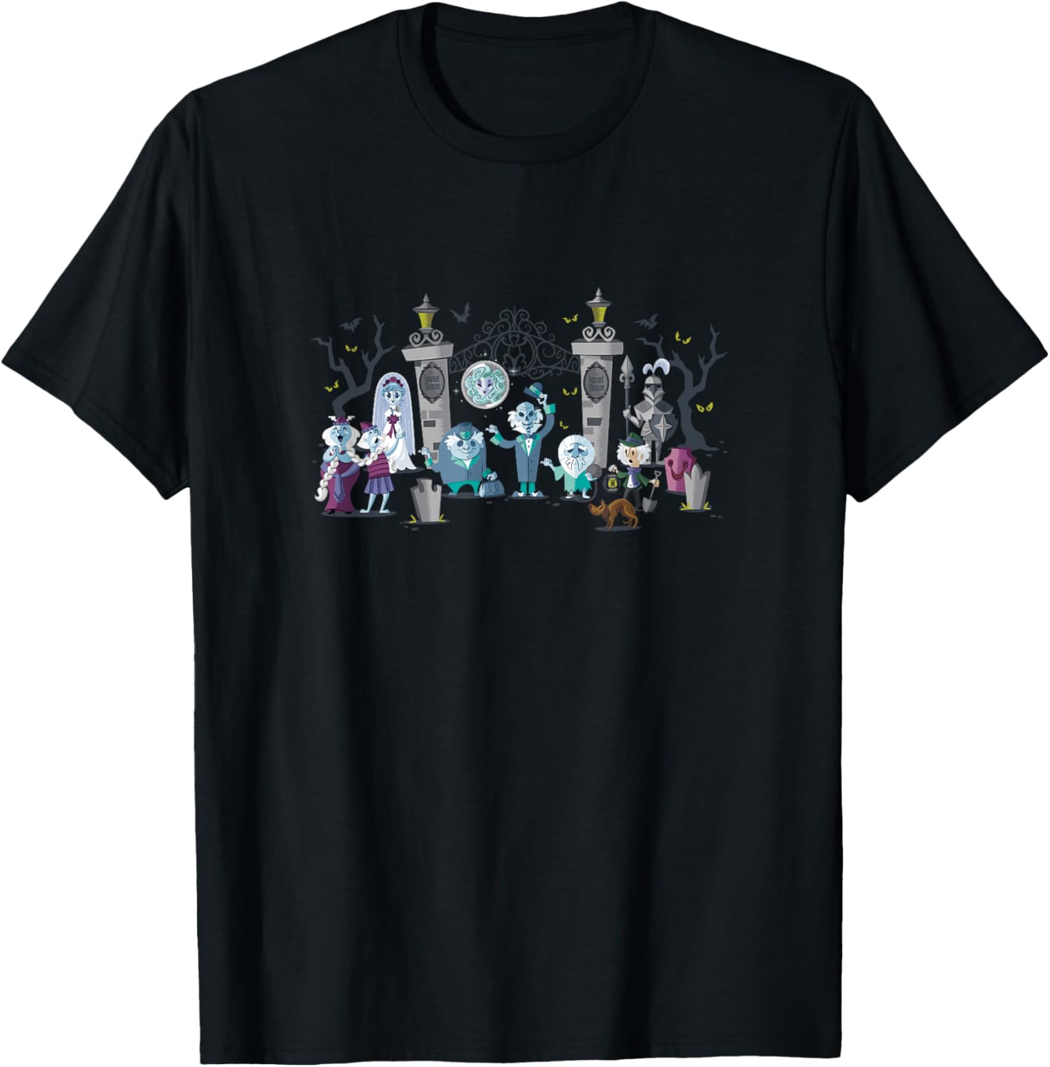 Haunted Mansion Iconic Characters T-Shirt at Mansion Entrance - 1