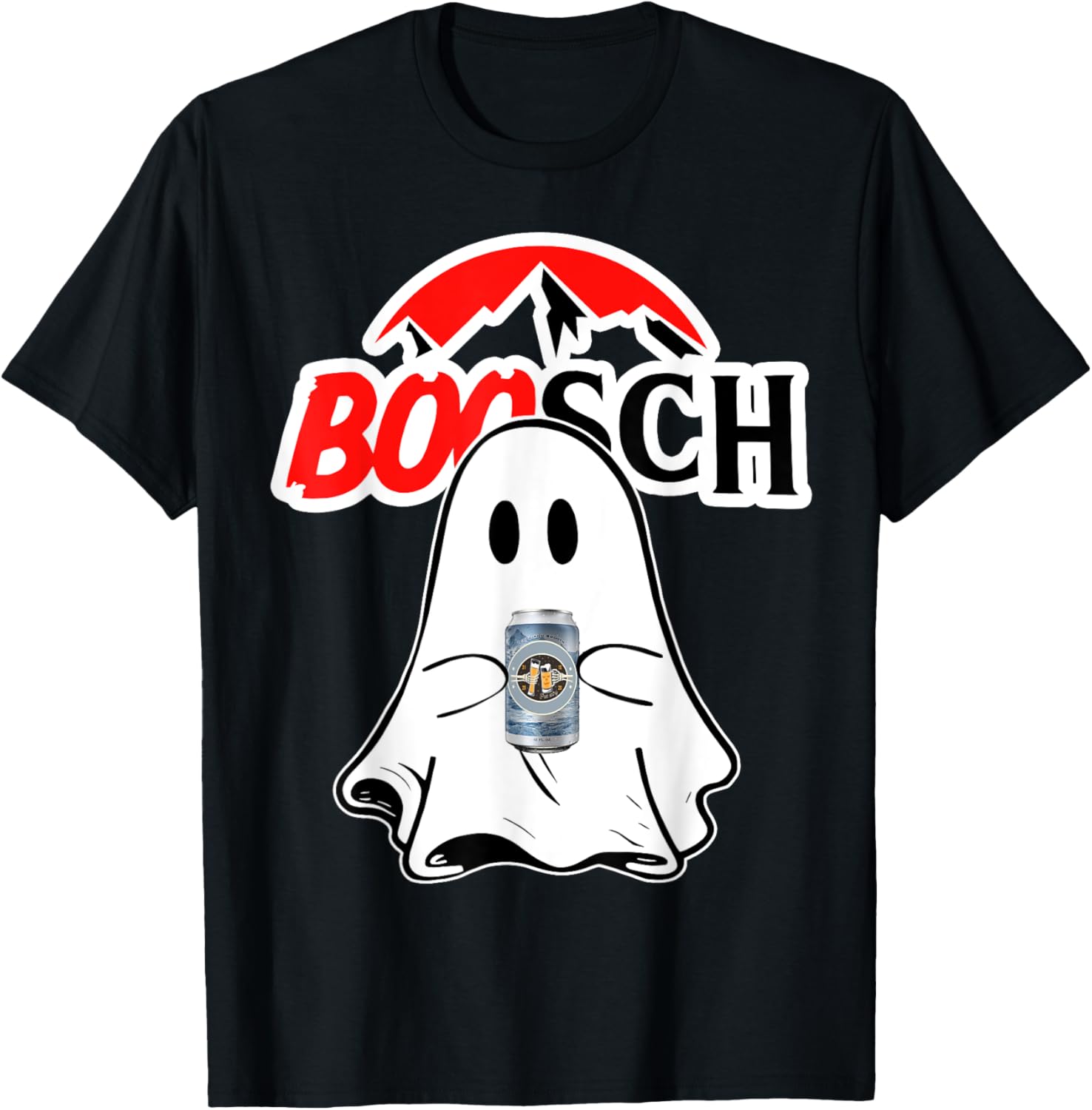 Funny Ghost Beer Drinking T-Shirt for Halloween Party - Unisex Design - 8