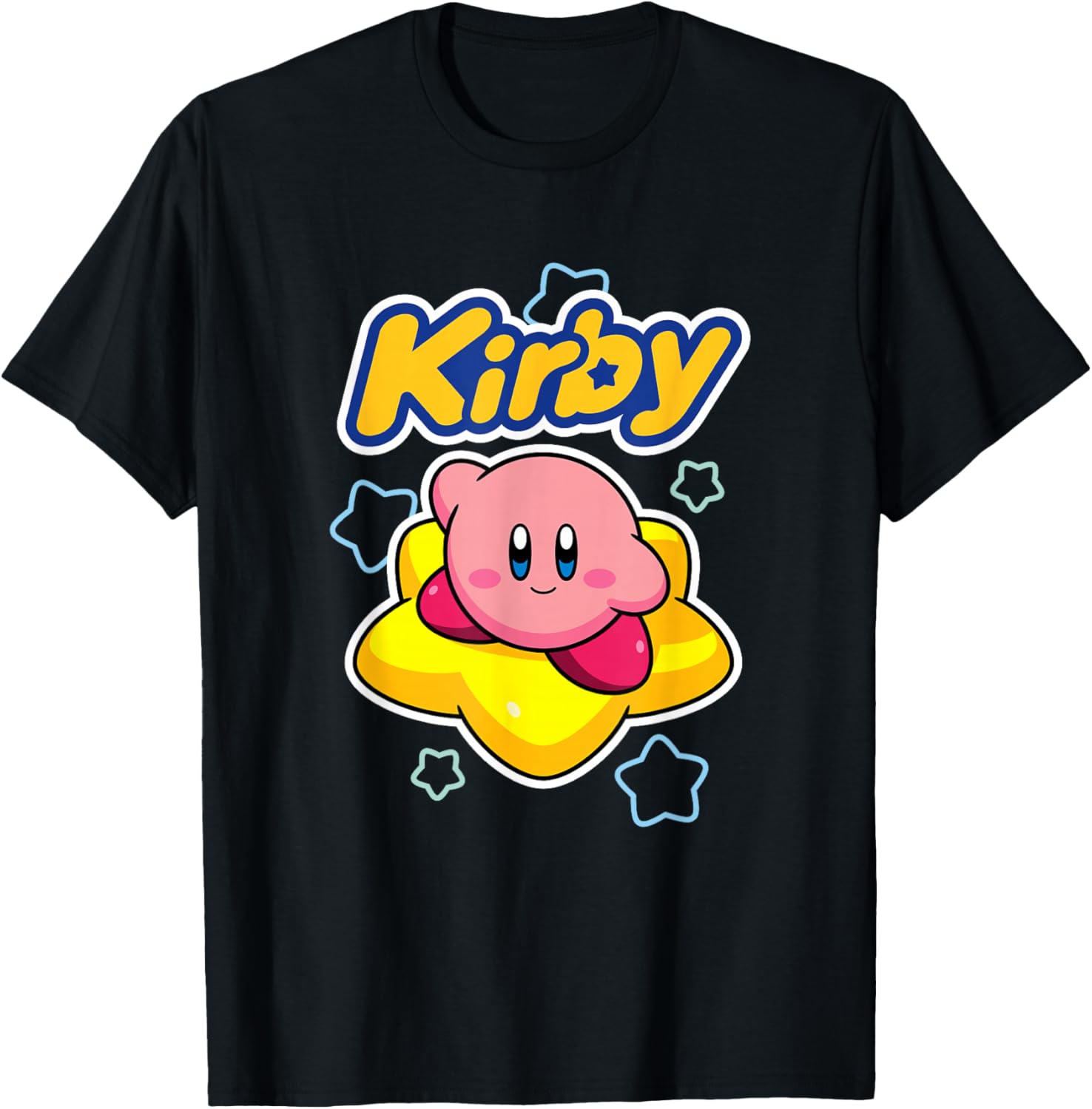 Kirby Big Star Surfing Portrait T-Shirt for Fans of Nintendo Adventure - 16