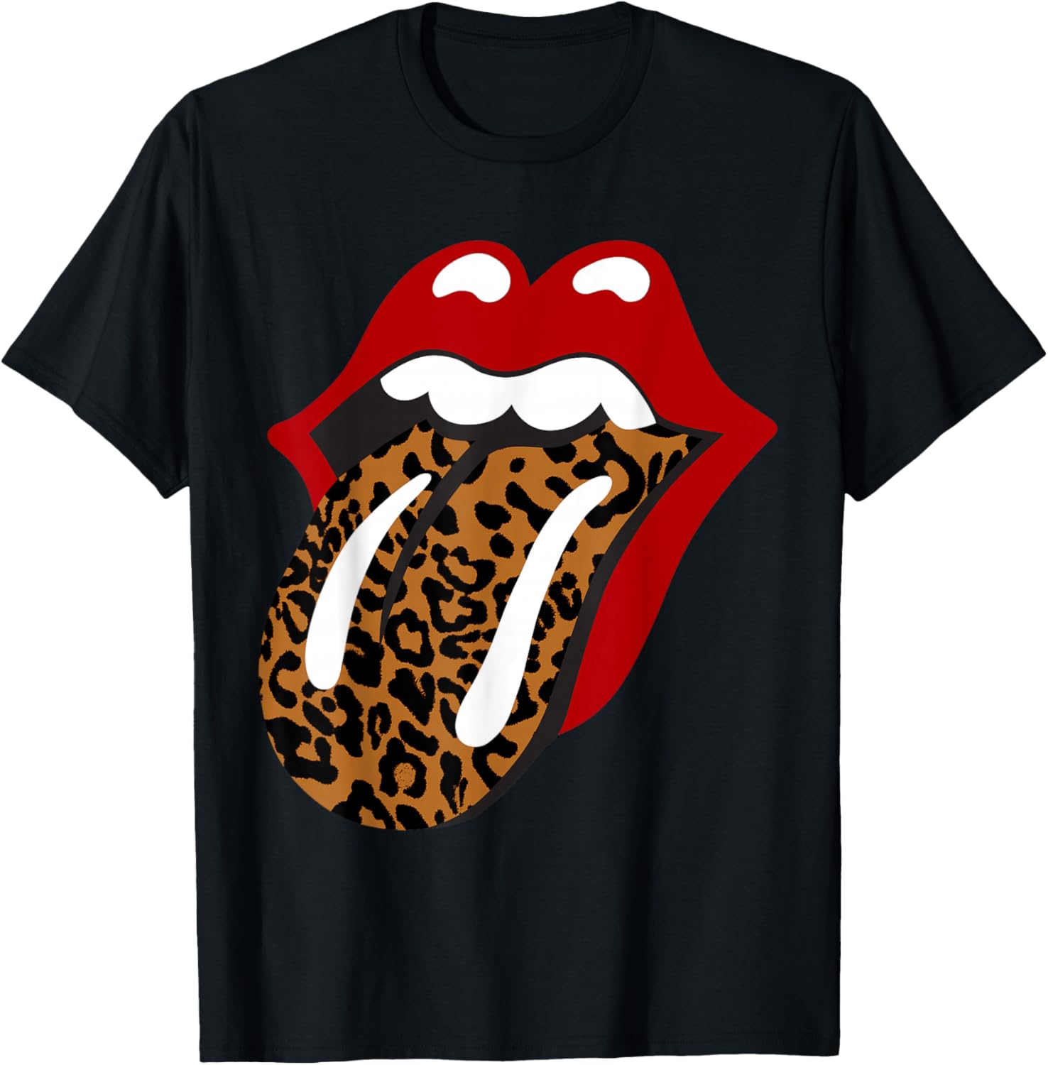 Rolling Stones Leopard Tongue T-Shirt for Classic Rock Fans - 3