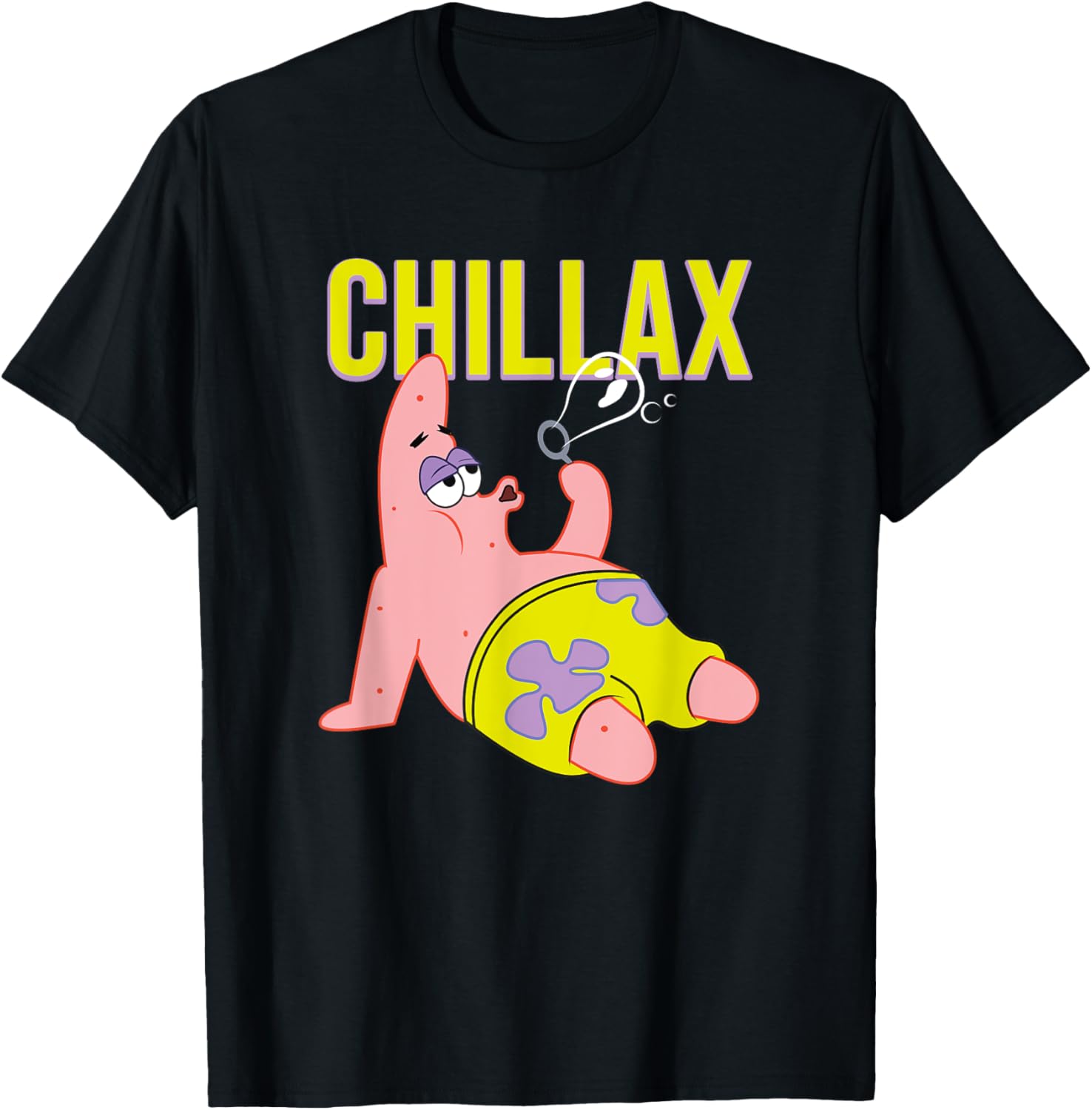 Mademark SpongeBob Patrick Star Chillax T-Shirt for Fun Summer Style - 18