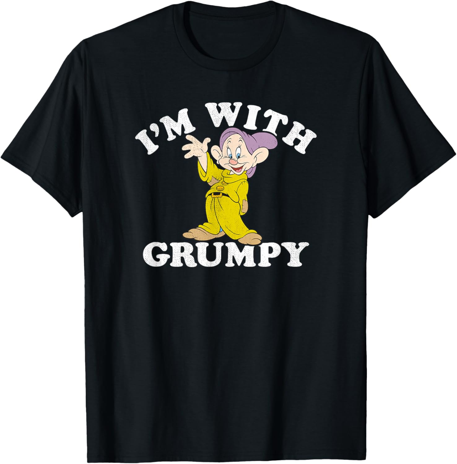 Disney Snow White Grumpy and Dopey T-Shirt for Fans of the Classic Film - 1