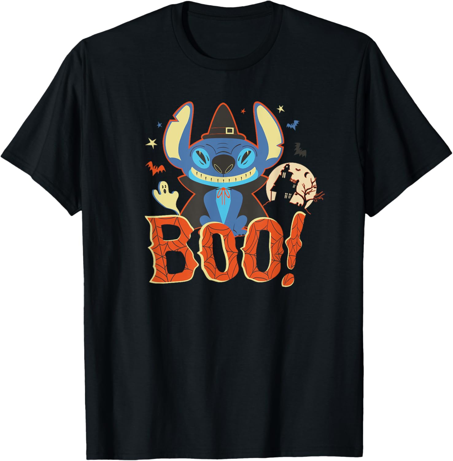 Disney Lilo and Stitch Halloween Boo T-Shirt for Fun Costume Celebrations - 1