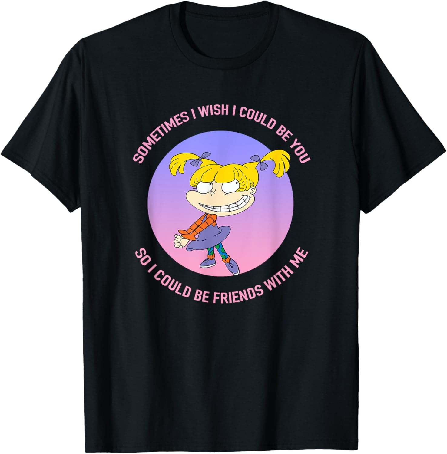 Mademark Rugrats Angelica Sometimes I Wish T-Shirt for Fans and Collectors - 3
