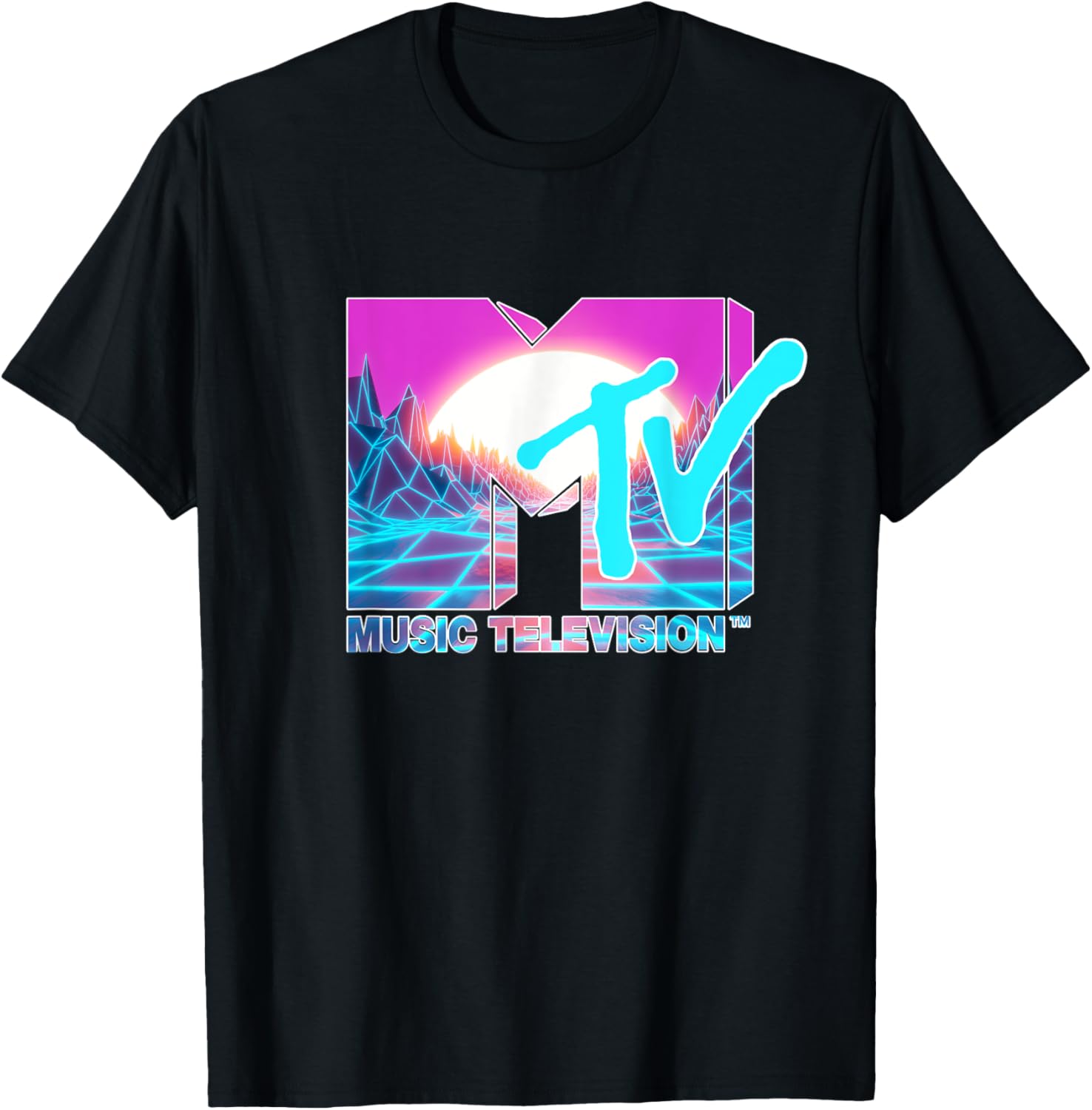 Mademark x MTV Official Logo T-Shirt with Sun and World Graphic - 16