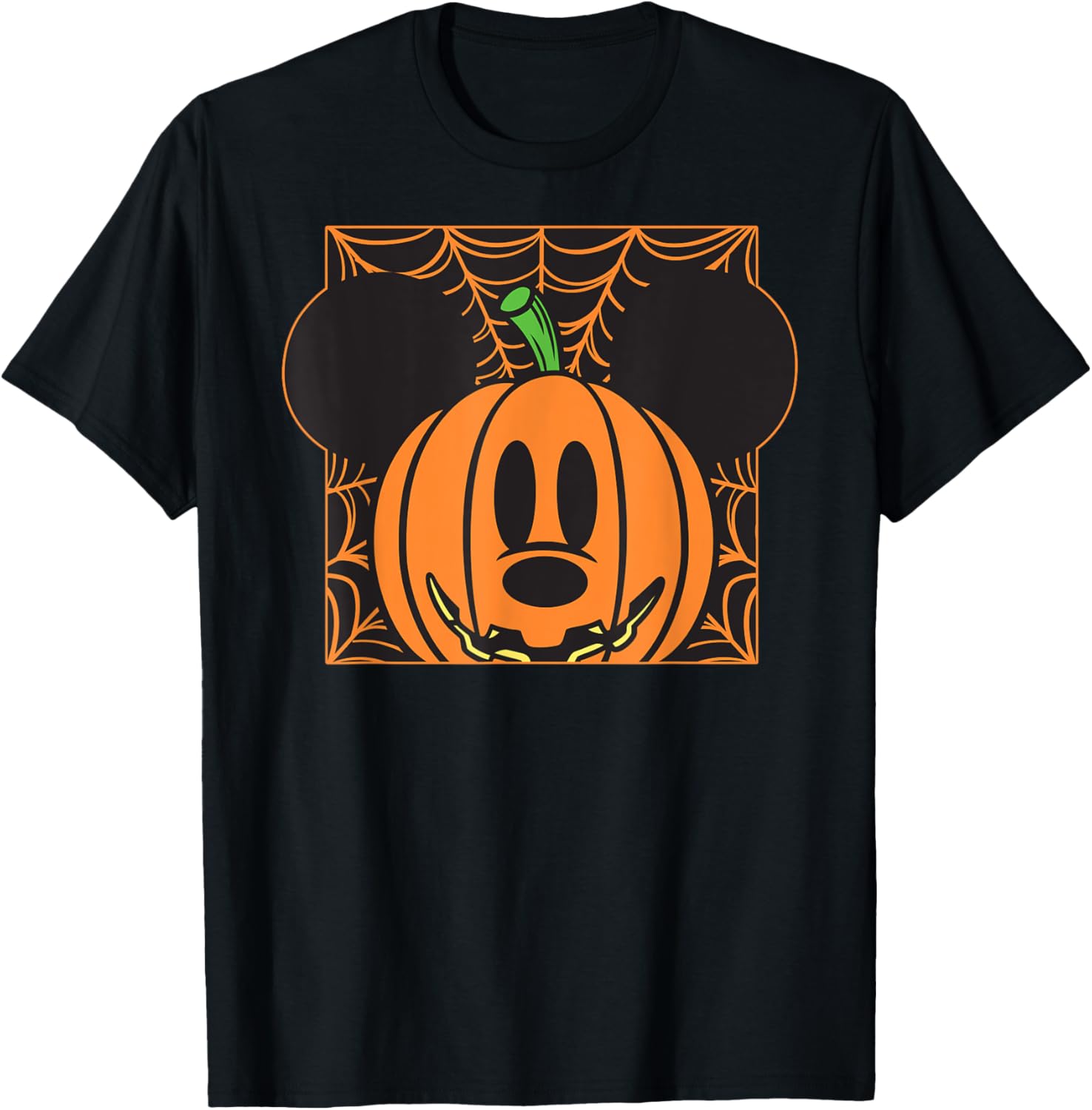 Disney Mickey Mouse Pumpkin Halloween T-Shirt for Fun Festive Style - 1