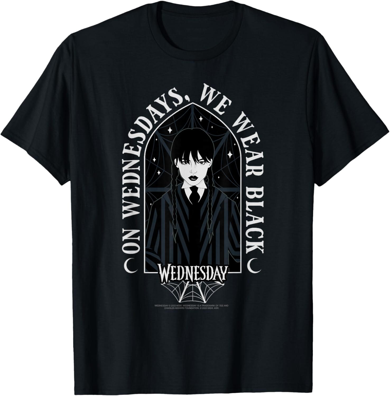Wednesday On Wednesdays We Wear Black Goth T-Shirt for Stylish Looks - 6