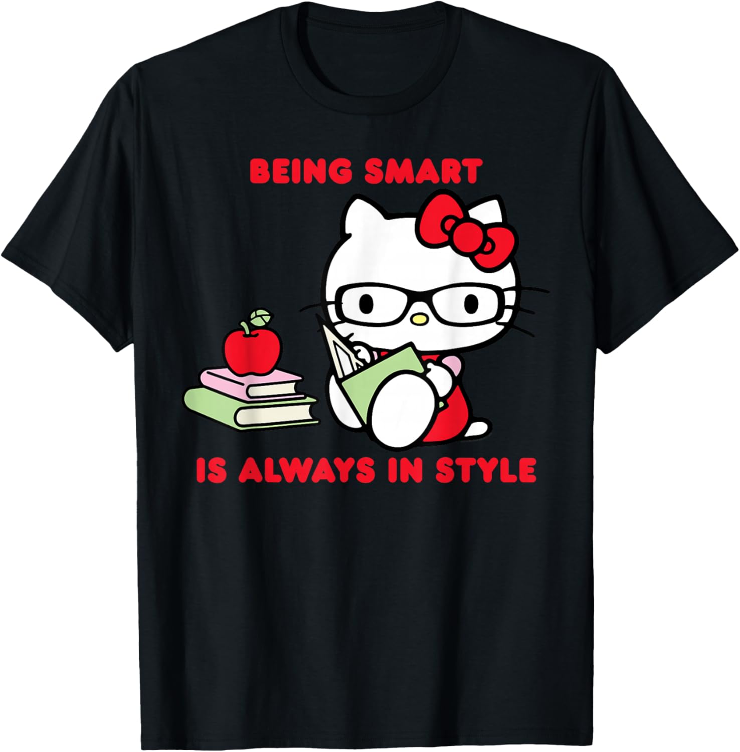 Hello Kitty Smart Is Always In Style Student T-Shirt for Kids - 1