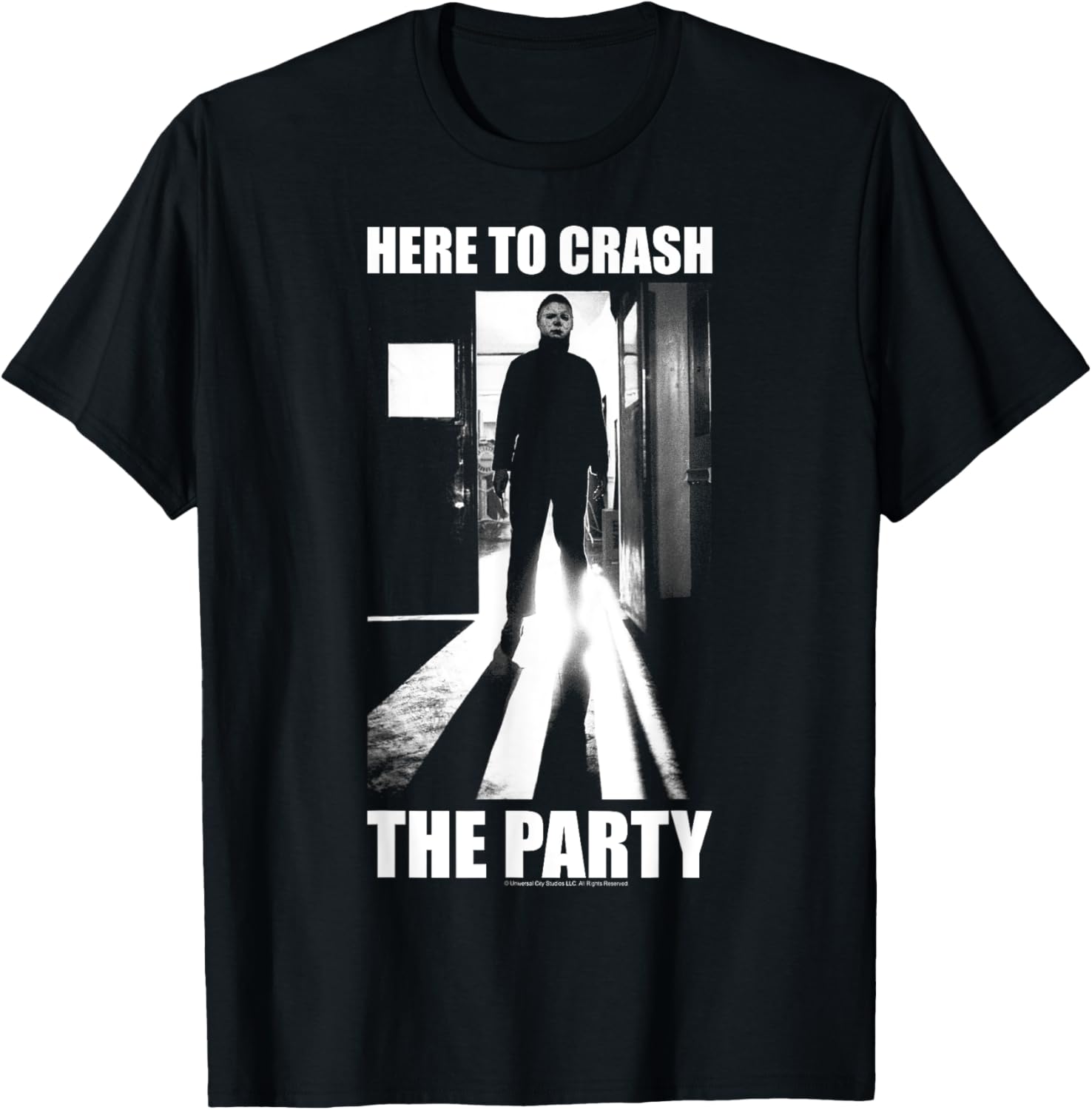 Halloween Michael Myers Party Crash T-Shirt for Spooky Celebrations - 1