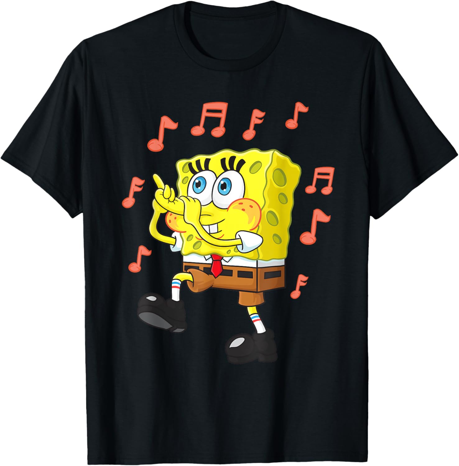 Mademark SpongeBob SquarePants Nose Flute T-Shirt for Fun Fans - 8