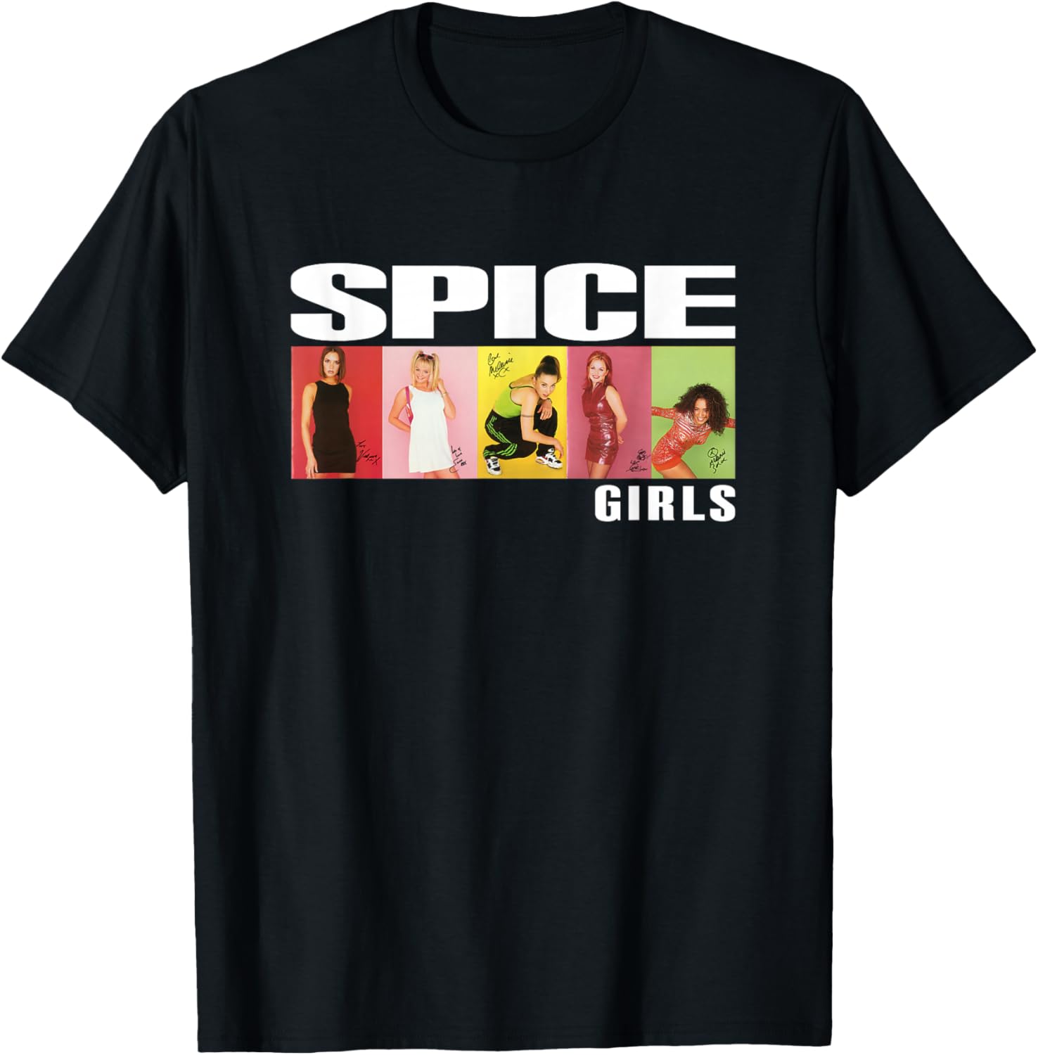 Official Spice Girls Photo Block T-Shirt for Stylish Fans - 3