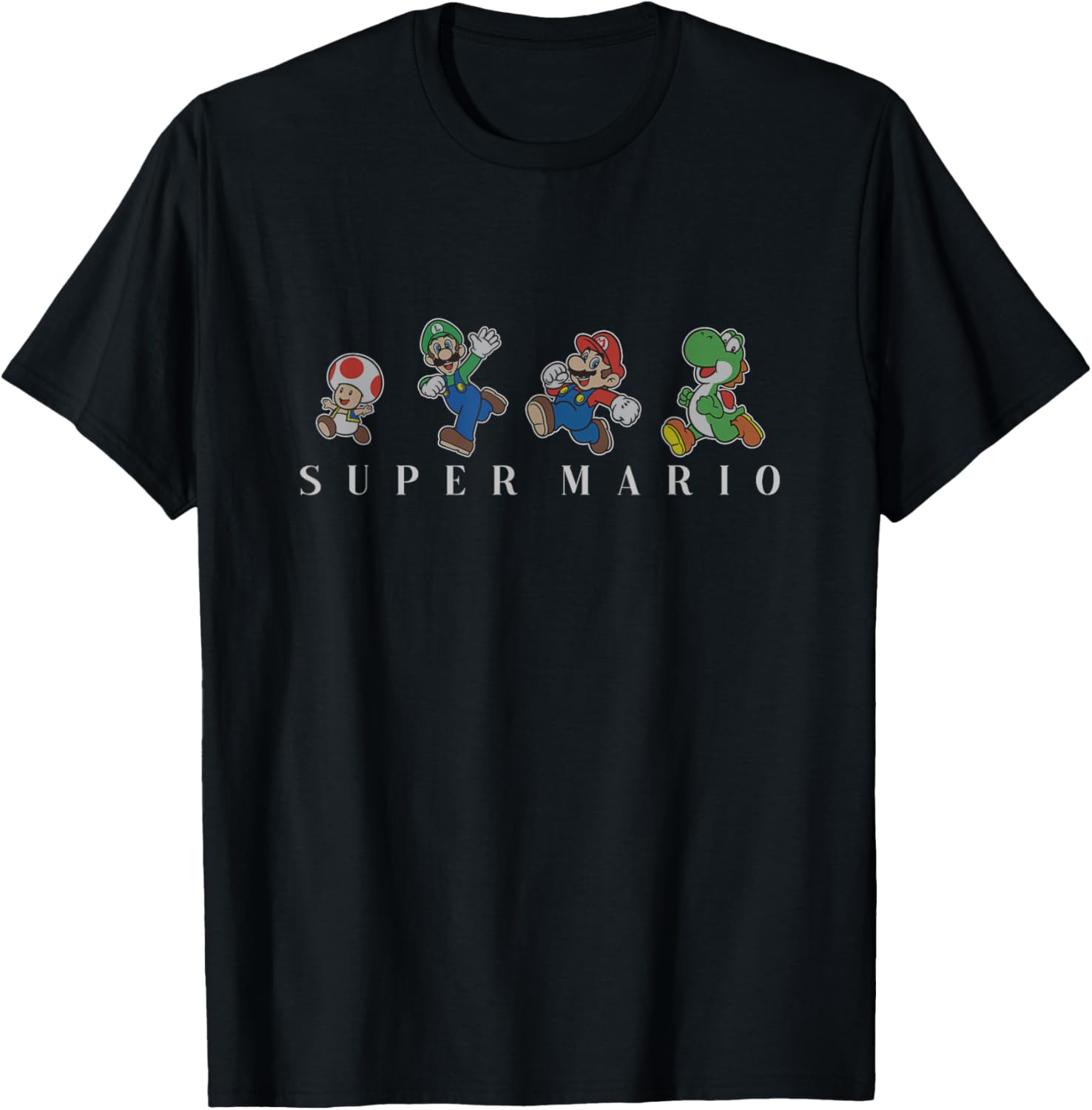 Super Mario Character Line Up T-Shirt for Gaming Fans and Collectors - 8