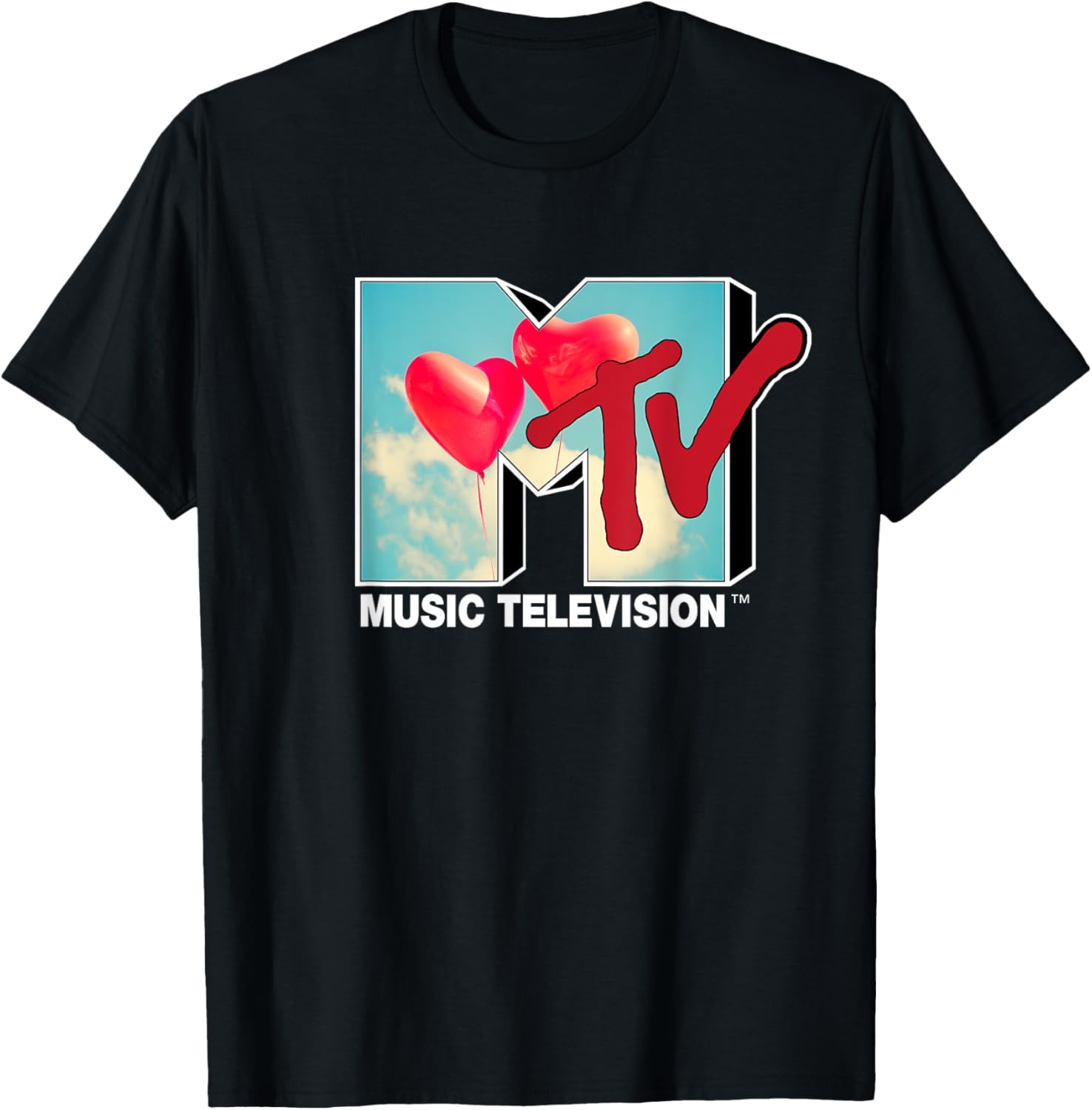 Mademark x MTV Red Heart Balloon T-Shirt for Trendy Fashion Lovers - 6