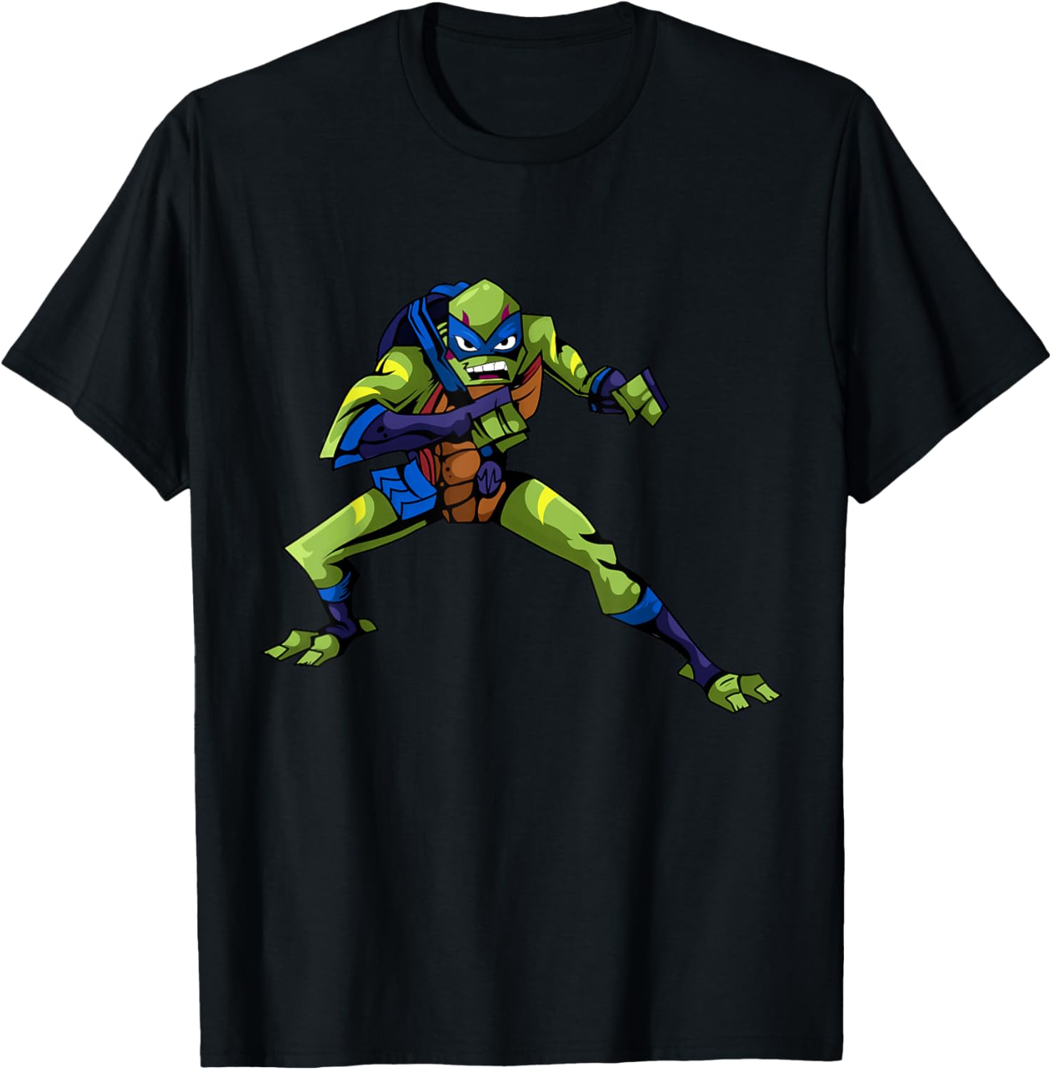 Mademark Teenage Mutant Ninja Turtles Leonardo Combat Pose T-Shirt - 8