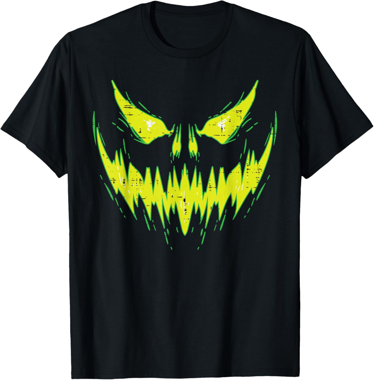 Scary Pumpkin Jack O Lantern T-Shirt for Halloween Boys and Kids - 1
