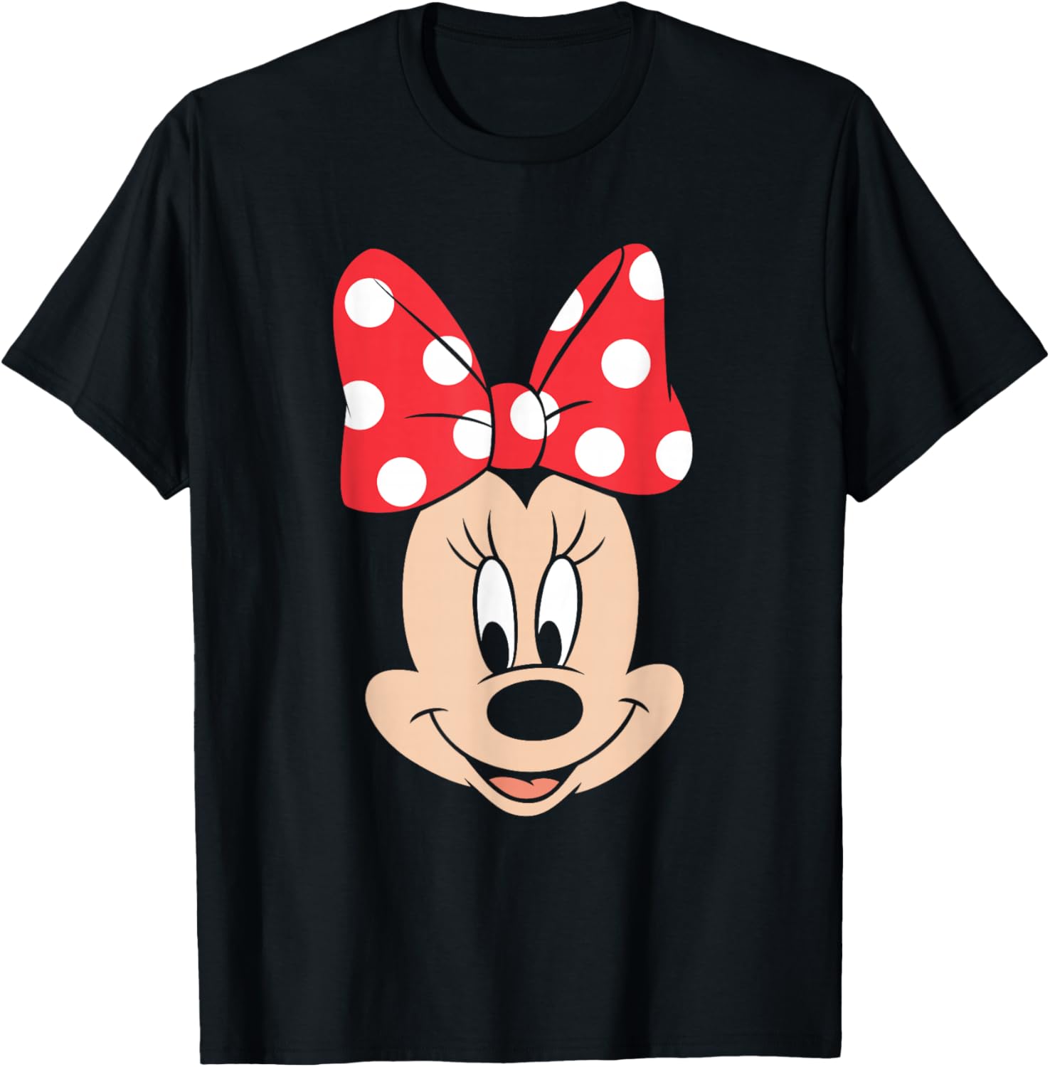 Disney Minnie Mouse Big Face T-Shirt with Polka Dot Bow for Kids - 3