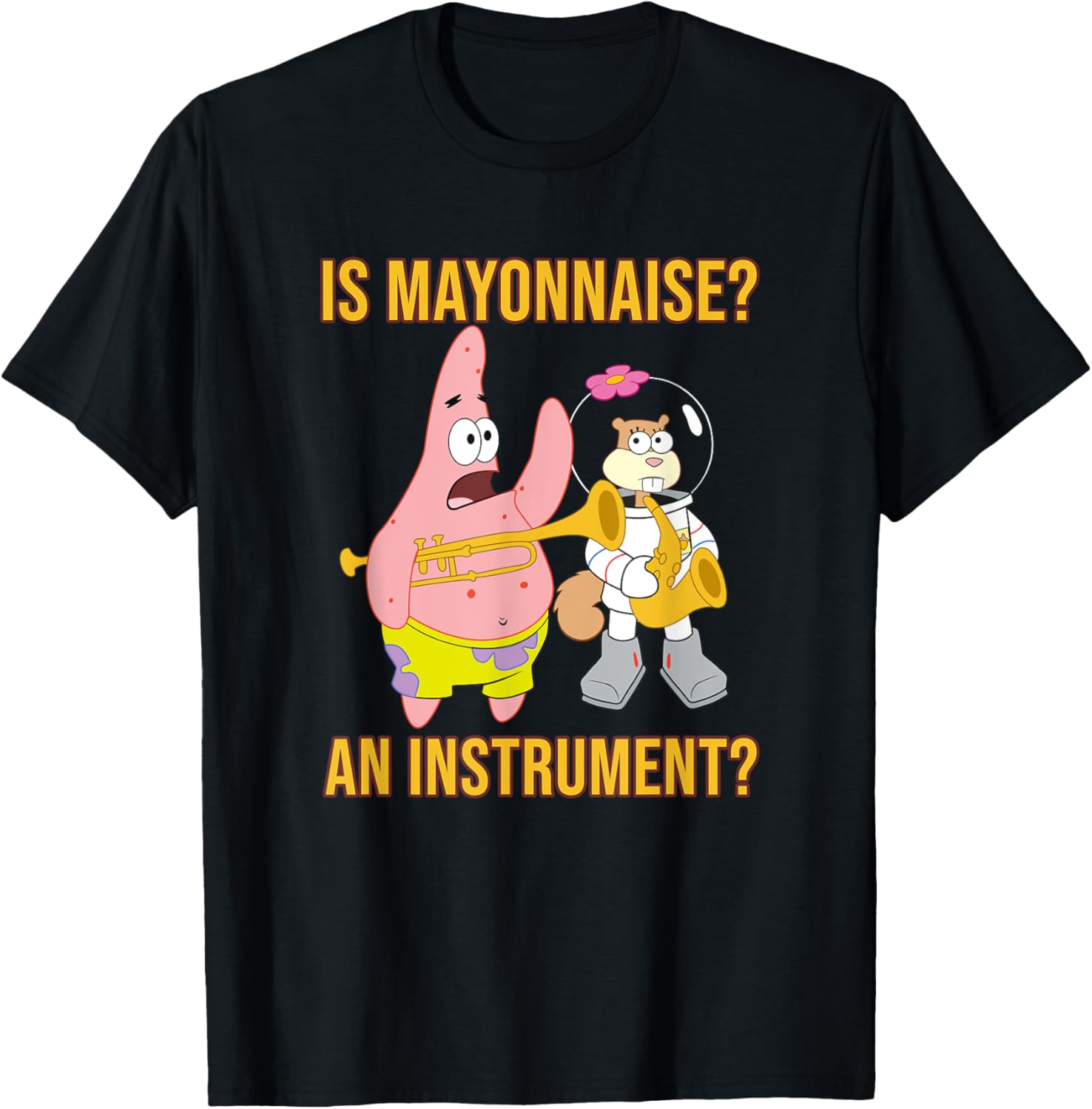 Mademark x SpongeBob Patrick & Sandy Mayonnaise Instrument T-Shirt - 11