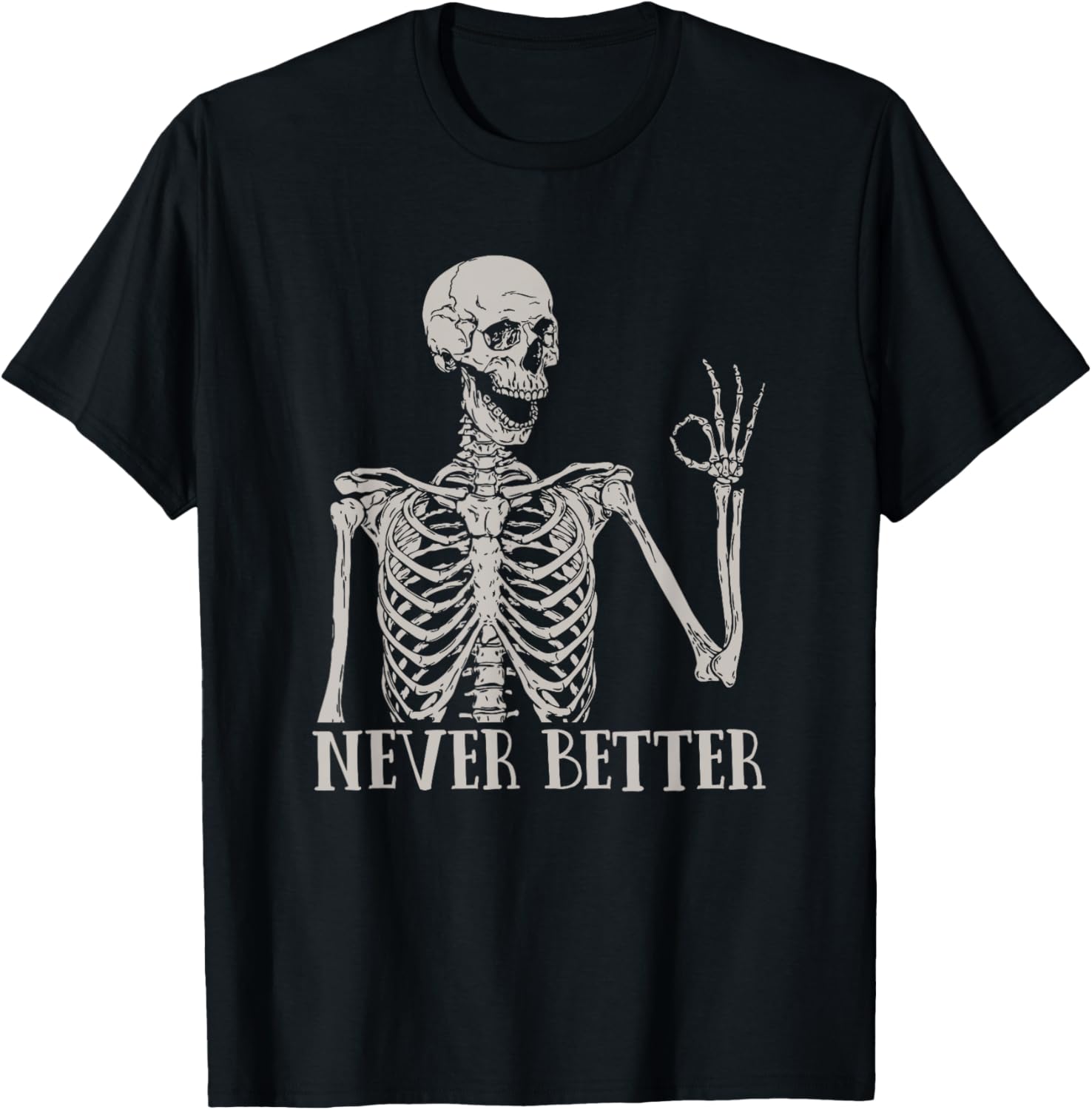 Funny Skeleton Halloween Shirt for Women - Cute Skull T-Shirt - 1