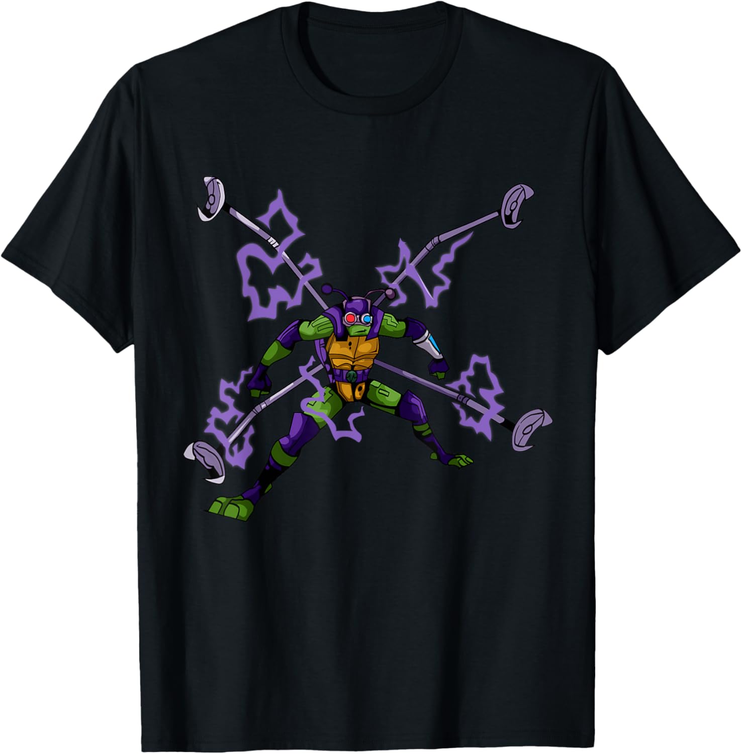 Mademark Teenage Mutant Ninja Turtles Donatello Spider Shell T-Shirt - 4