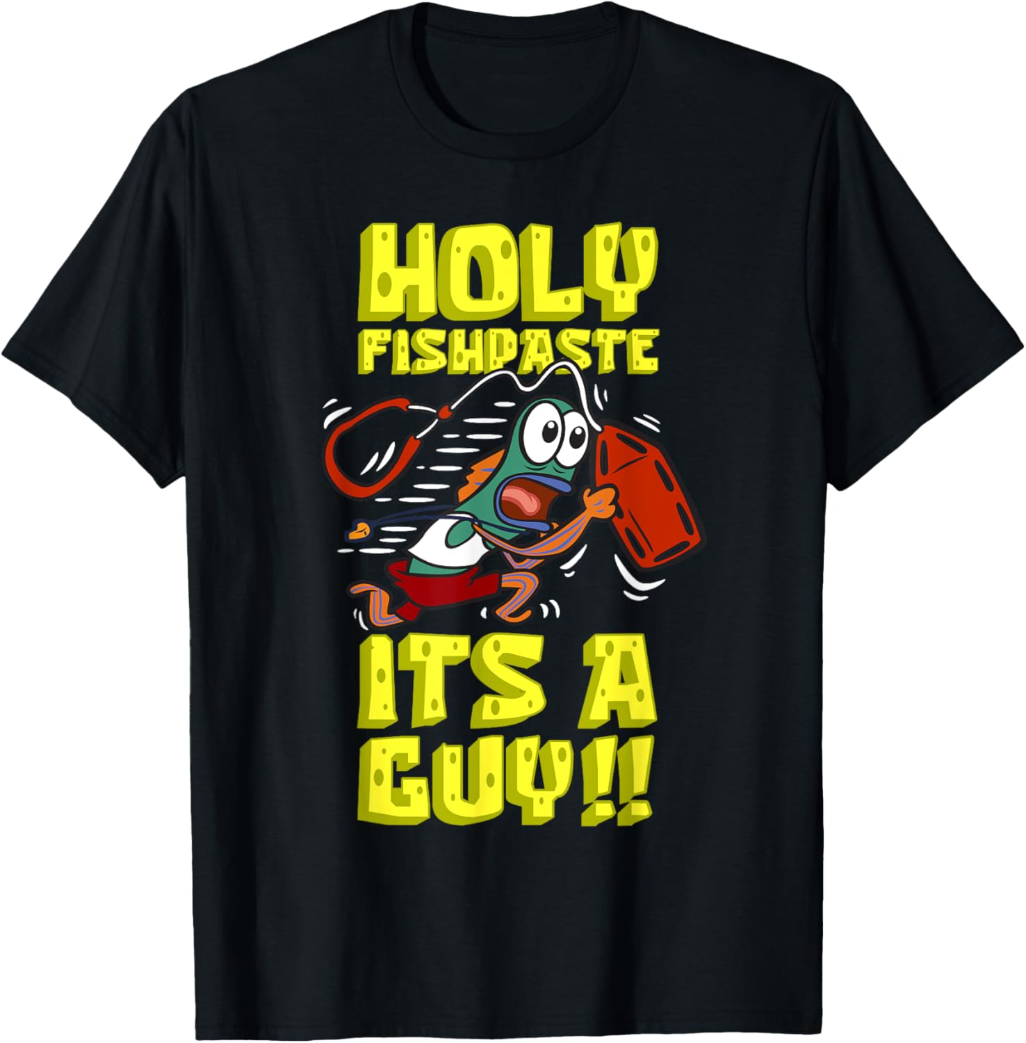 Mademark SpongeBob SquarePants Holy Fishpaste Guy T-Shirt for Fun Style - 3