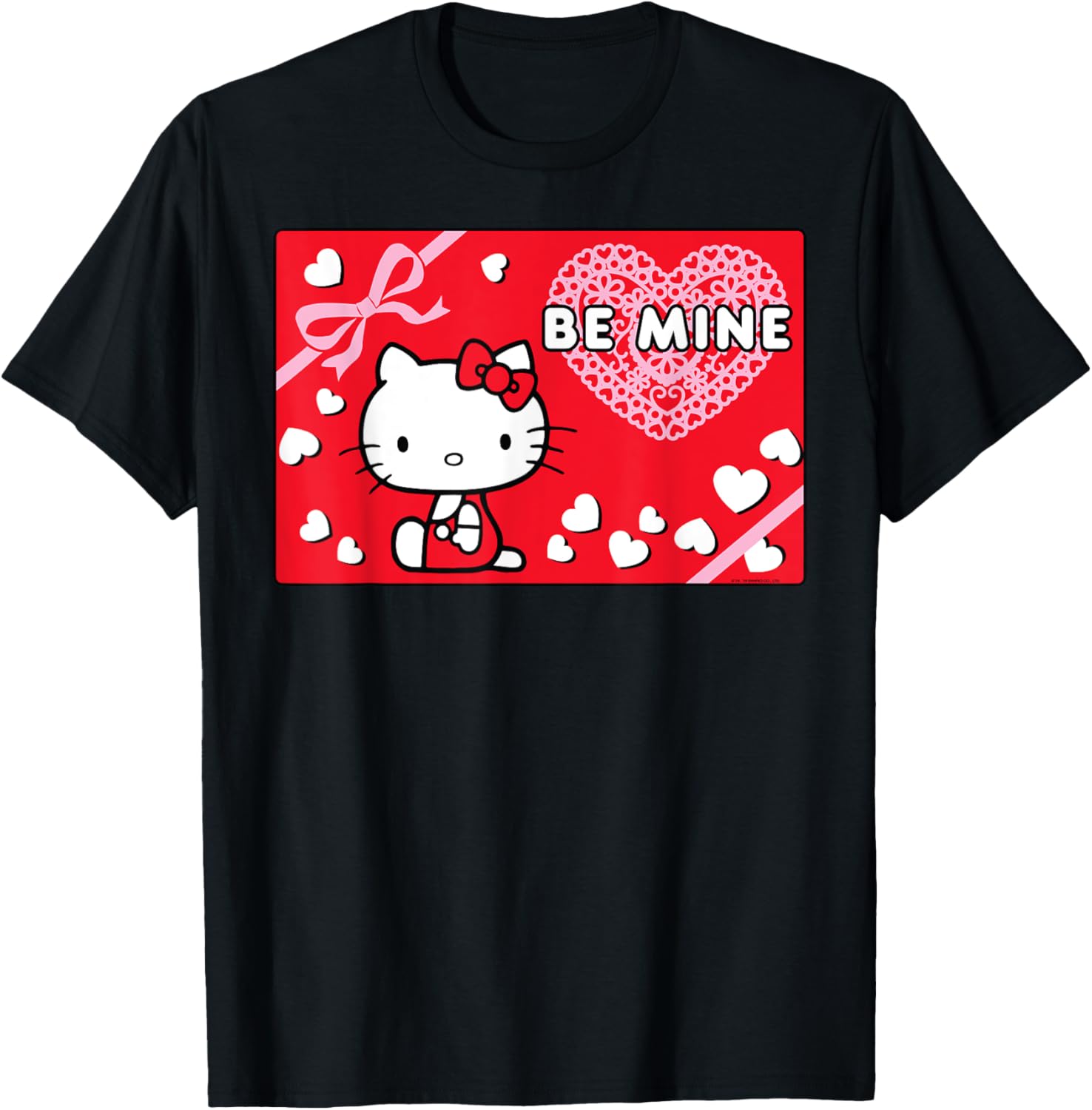Cute Hello Kitty Valentine's Day Be Mine T-Shirt for Kids and Adults - 5