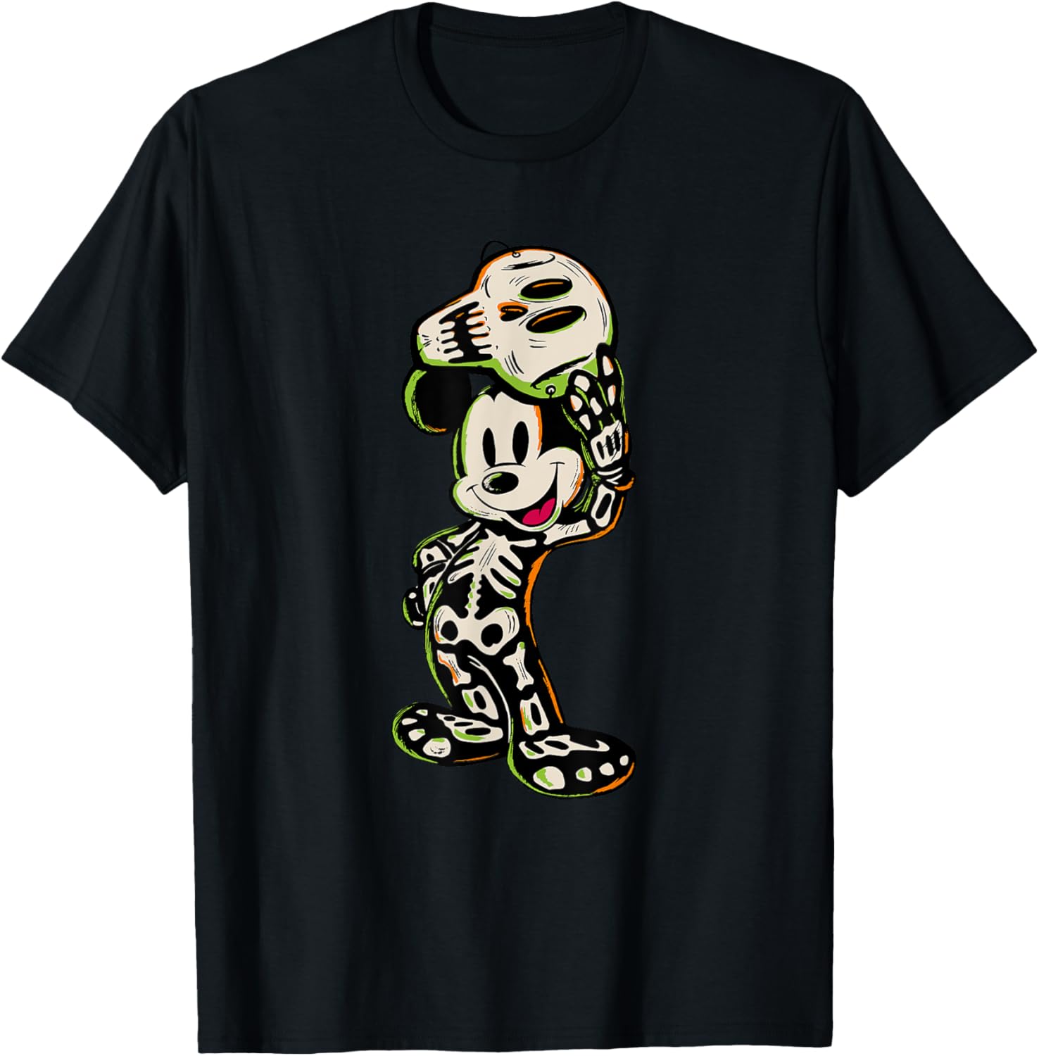 Disney Mickey Skeleton Halloween T-Shirt for Kids and Adults - 1