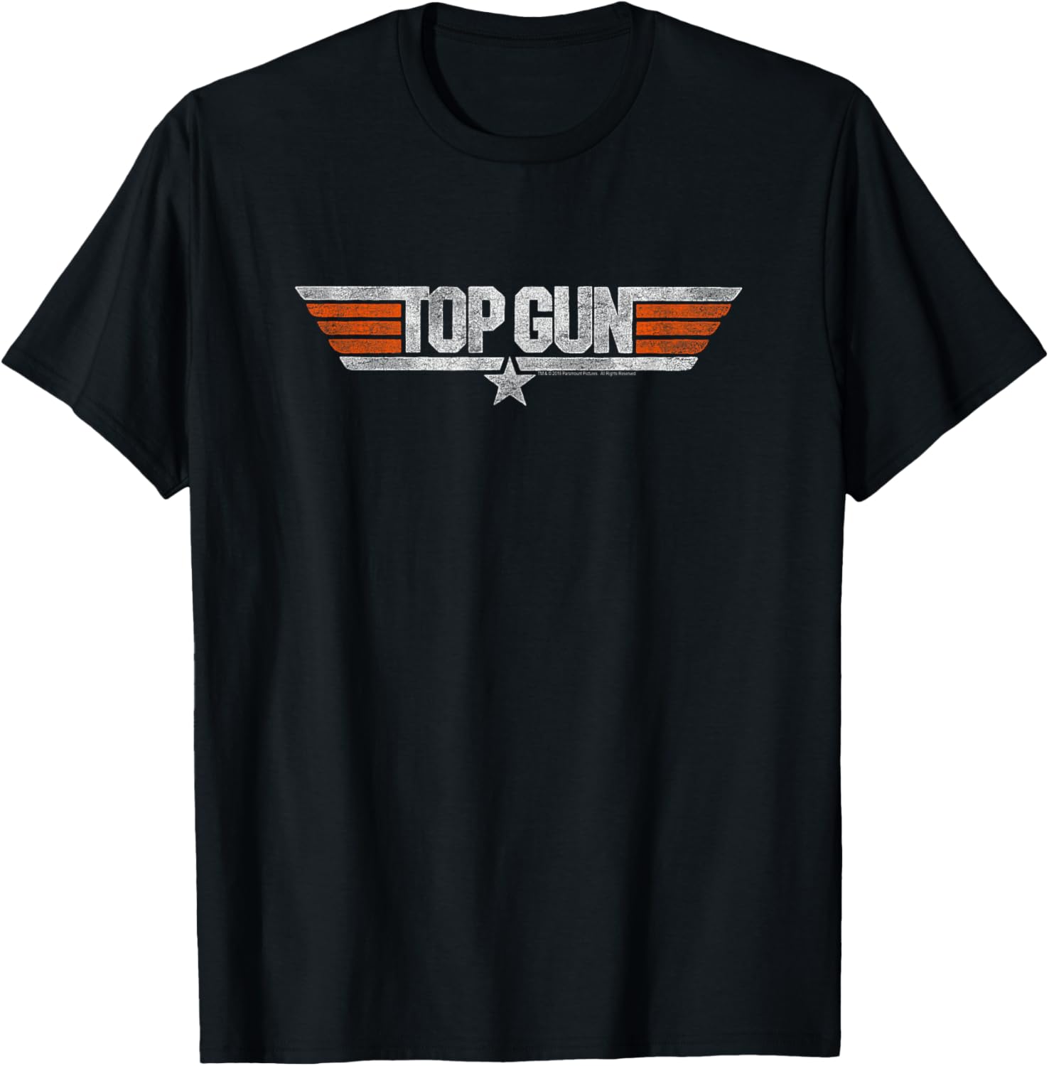 Top Gun Distressed Logo T-Shirt - Stylish Casual Tee for Fans - 7