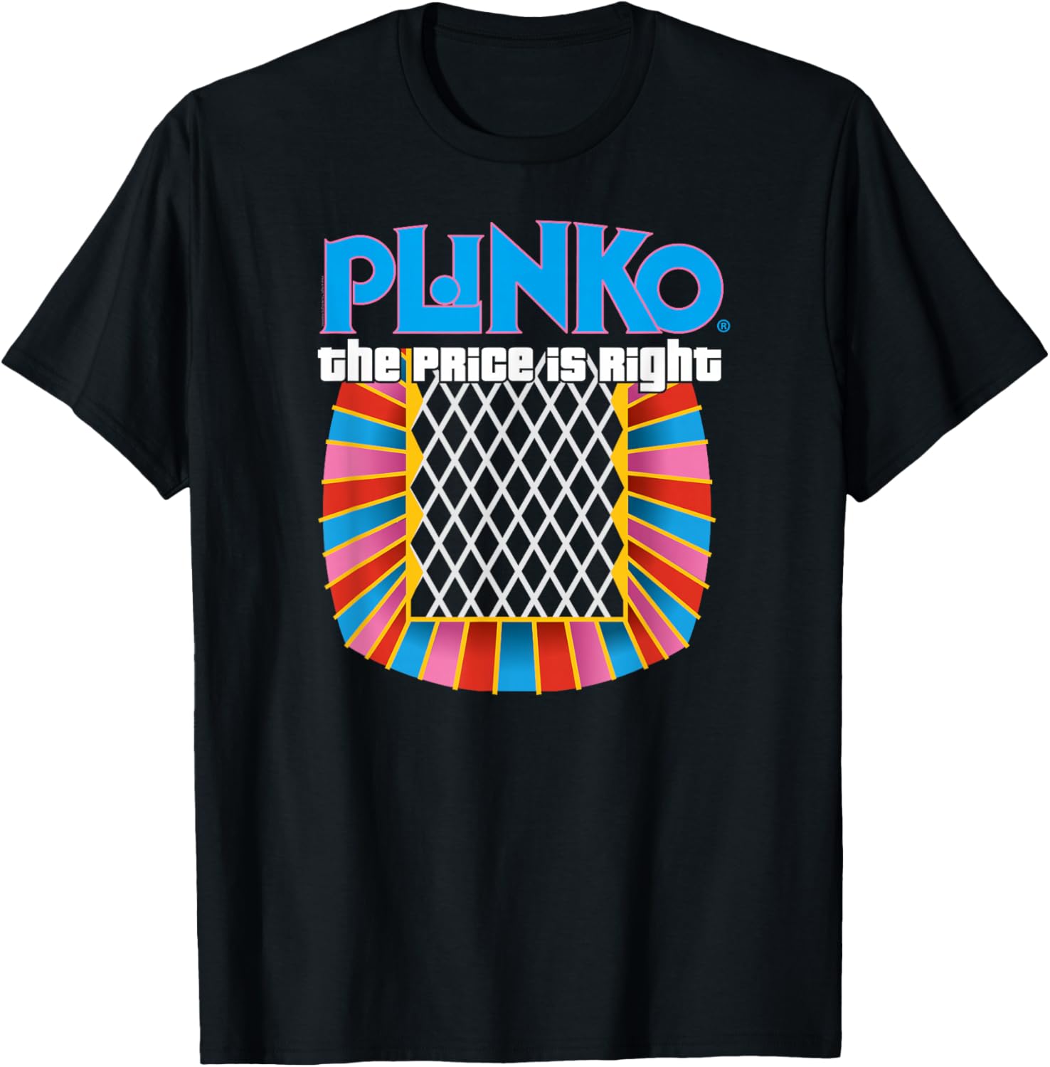 Price is Right Unisex Adults Black Plinko T-Shirt for Fun Game Lovers - 10
