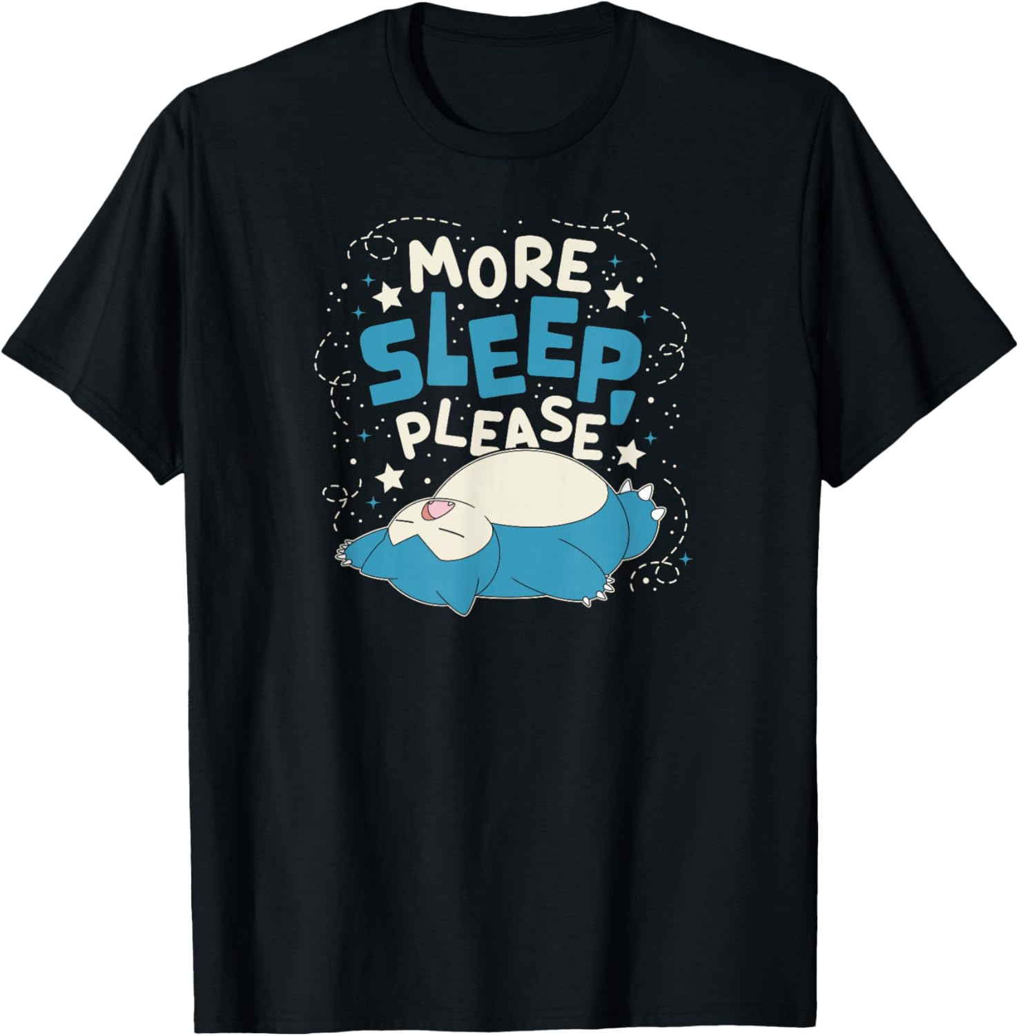 Snorlax More Sleep Please T-Shirt for Pokémon Fans - Comfy and Cute - 7