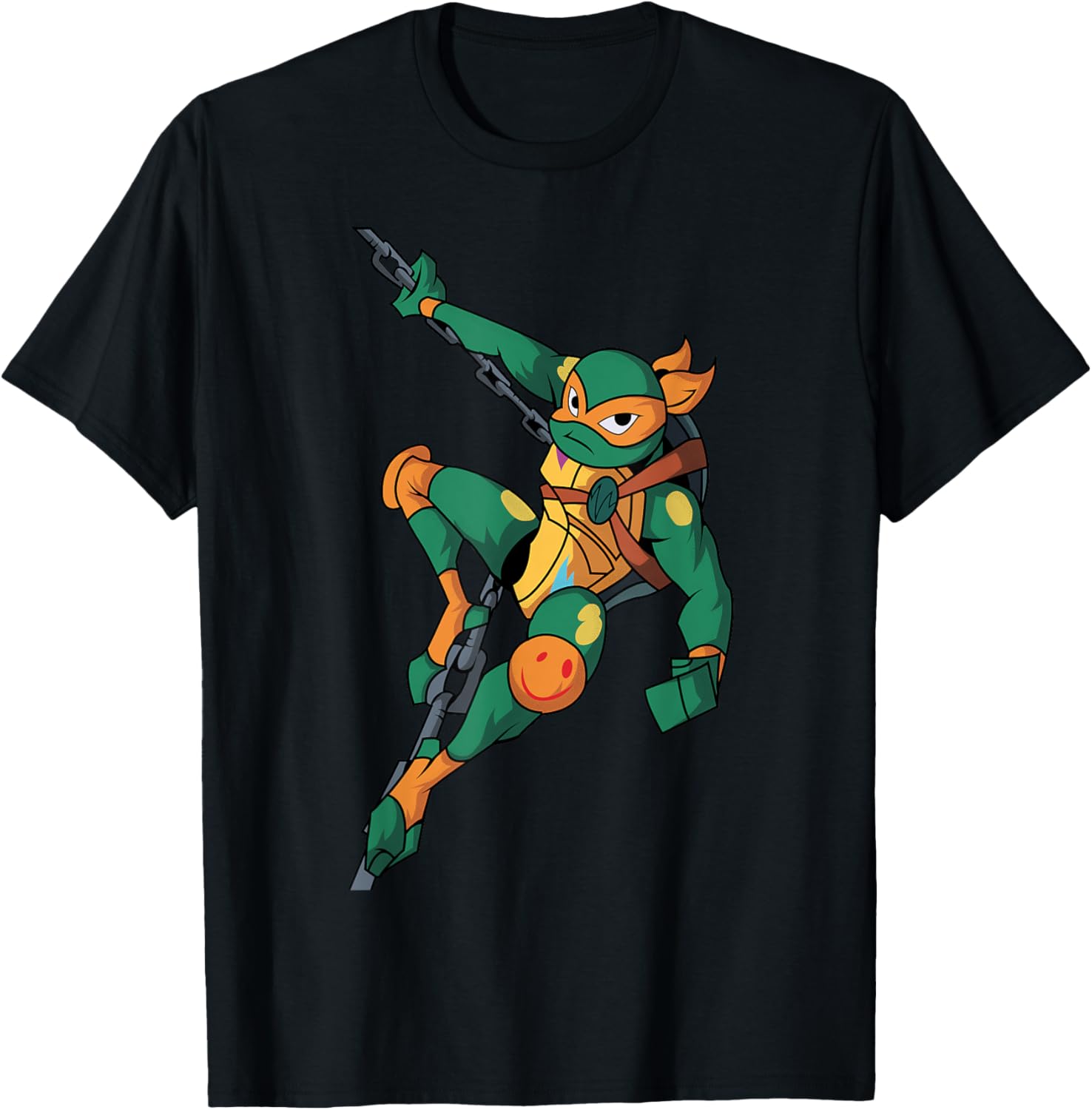 Mademark TMNT Mikey Action Pose T-Shirt - Fun Casual Wear for Fans - 9