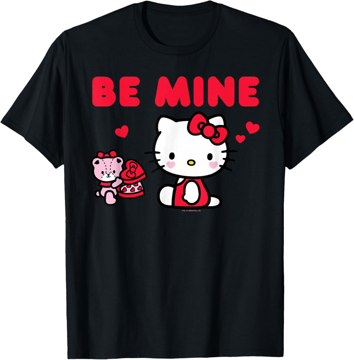Cute Hello Kitty Be Mine Chocolates T-Shirt for Valentine's Day Fun - 15