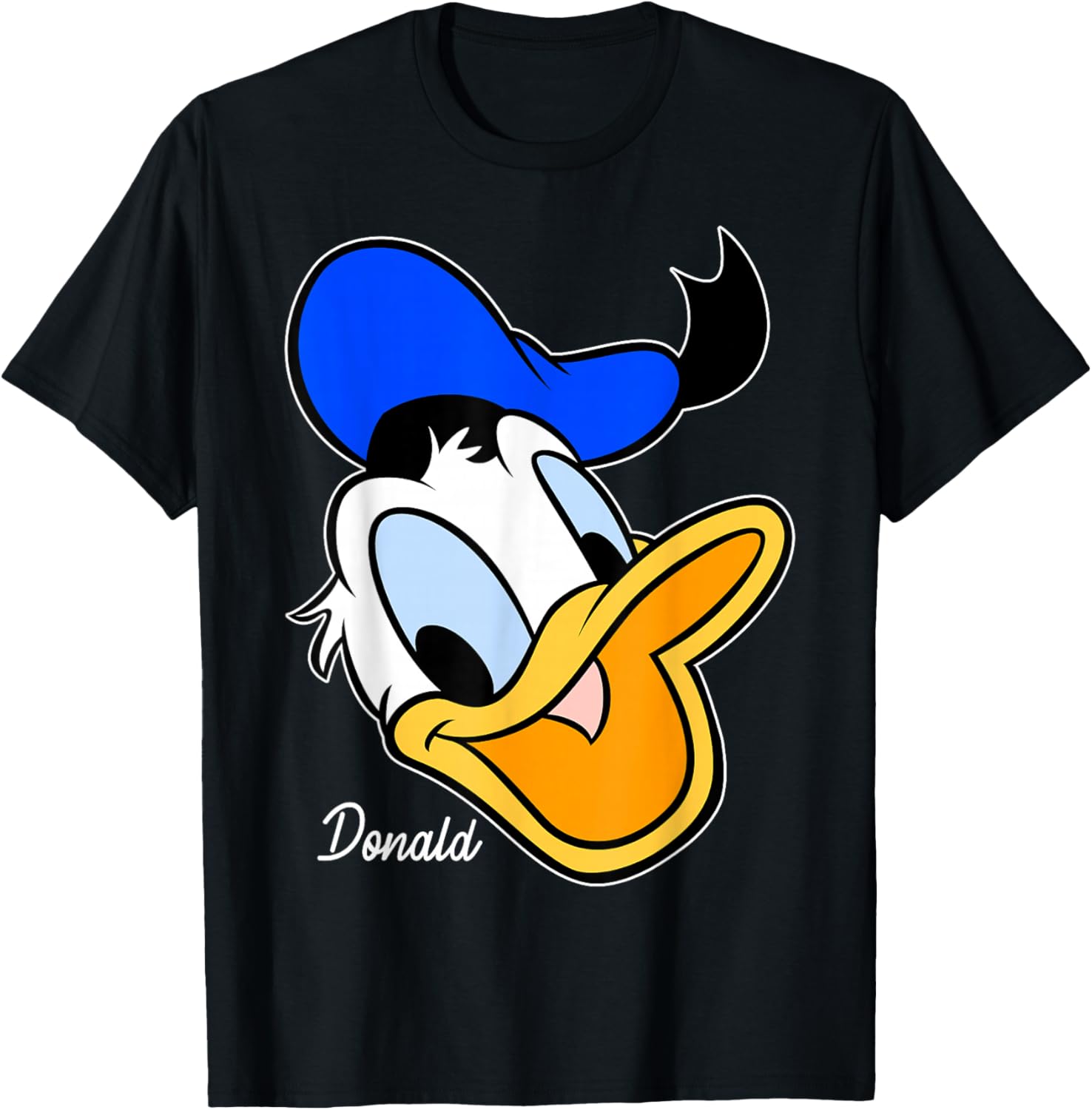Disney Mickey And Friends Donald Duck Big Face T-Shirt for Kids and Adults - 9