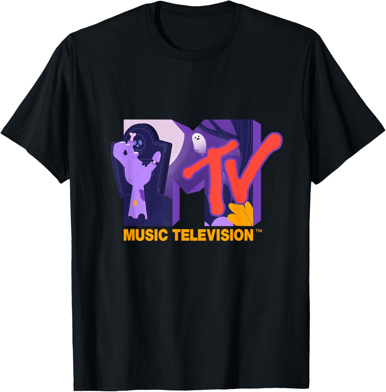 Mademark x MTV Official Logo Horror Party T-Shirt for Fun Occasions - 10