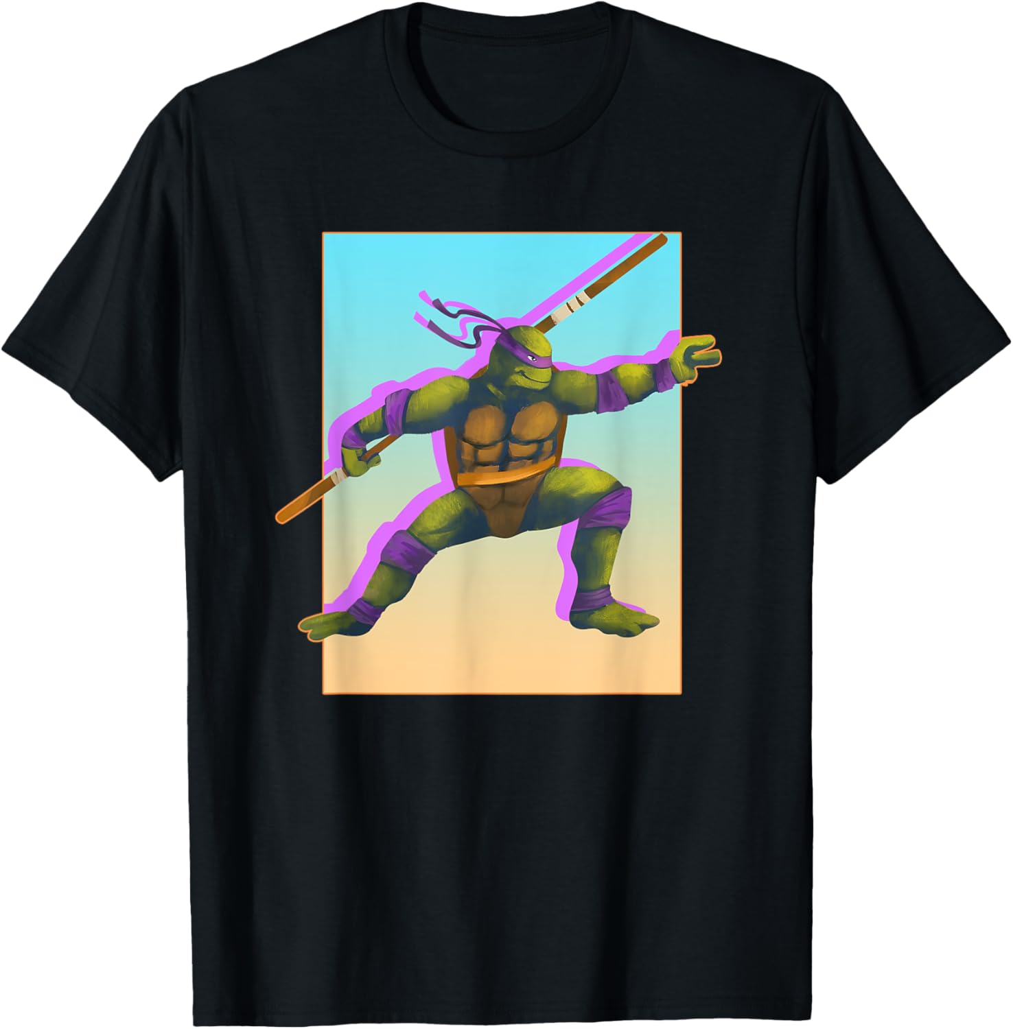 Donatello with Staff T-Shirt by Mademark – Cool Teenage Mutant Ninja Turtles Apparel - 5