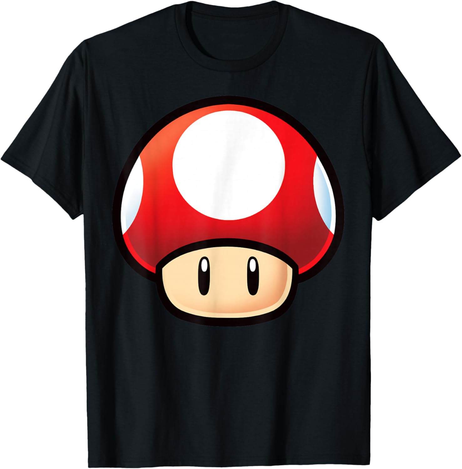 Super Mario Red Mushroom Big Face T-Shirt for Gamers and Fans - 8