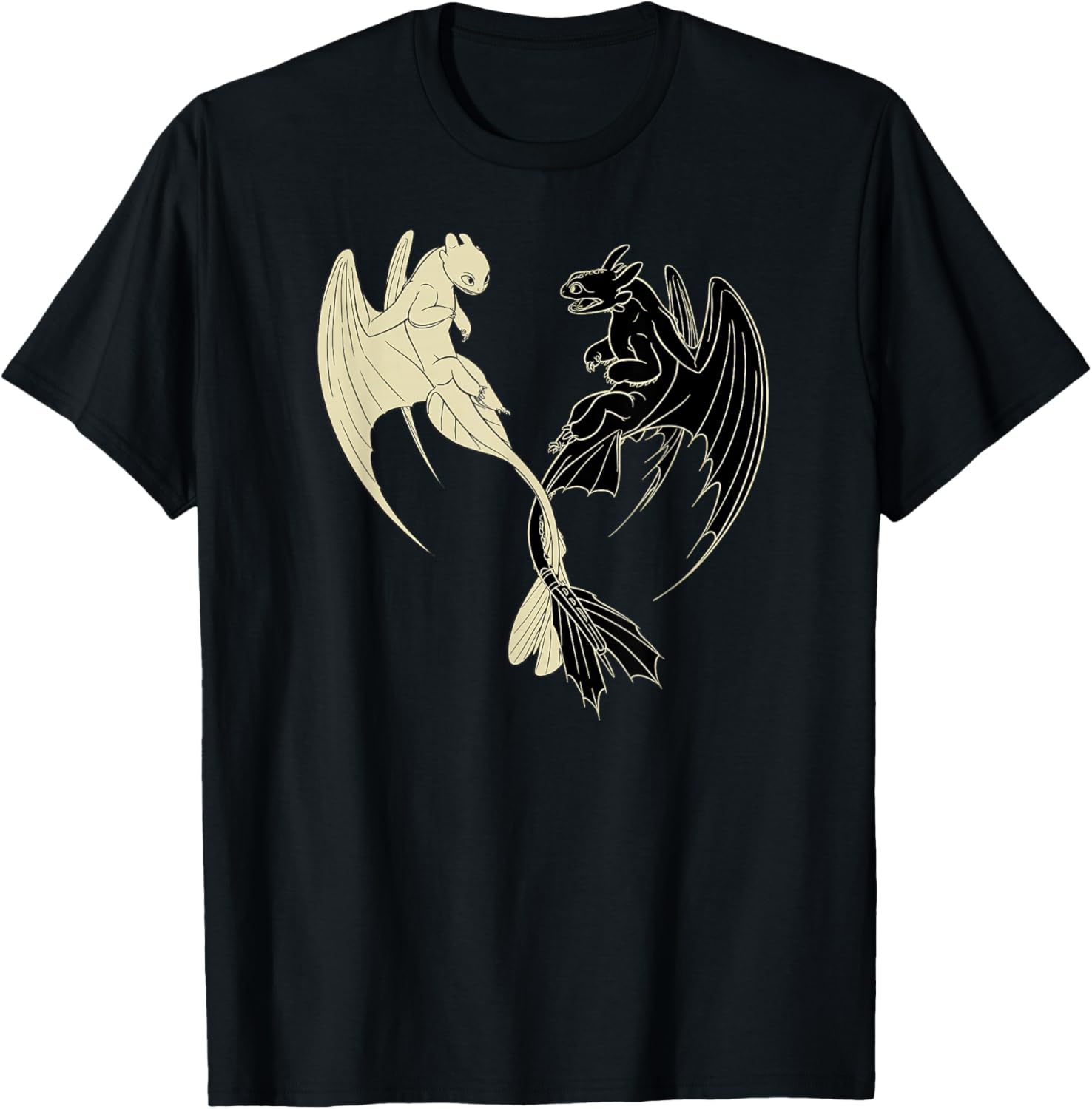 Light Fury Toothless T-Shirt from How to Train Your Dragon 3 - Fun Apparel - 8
