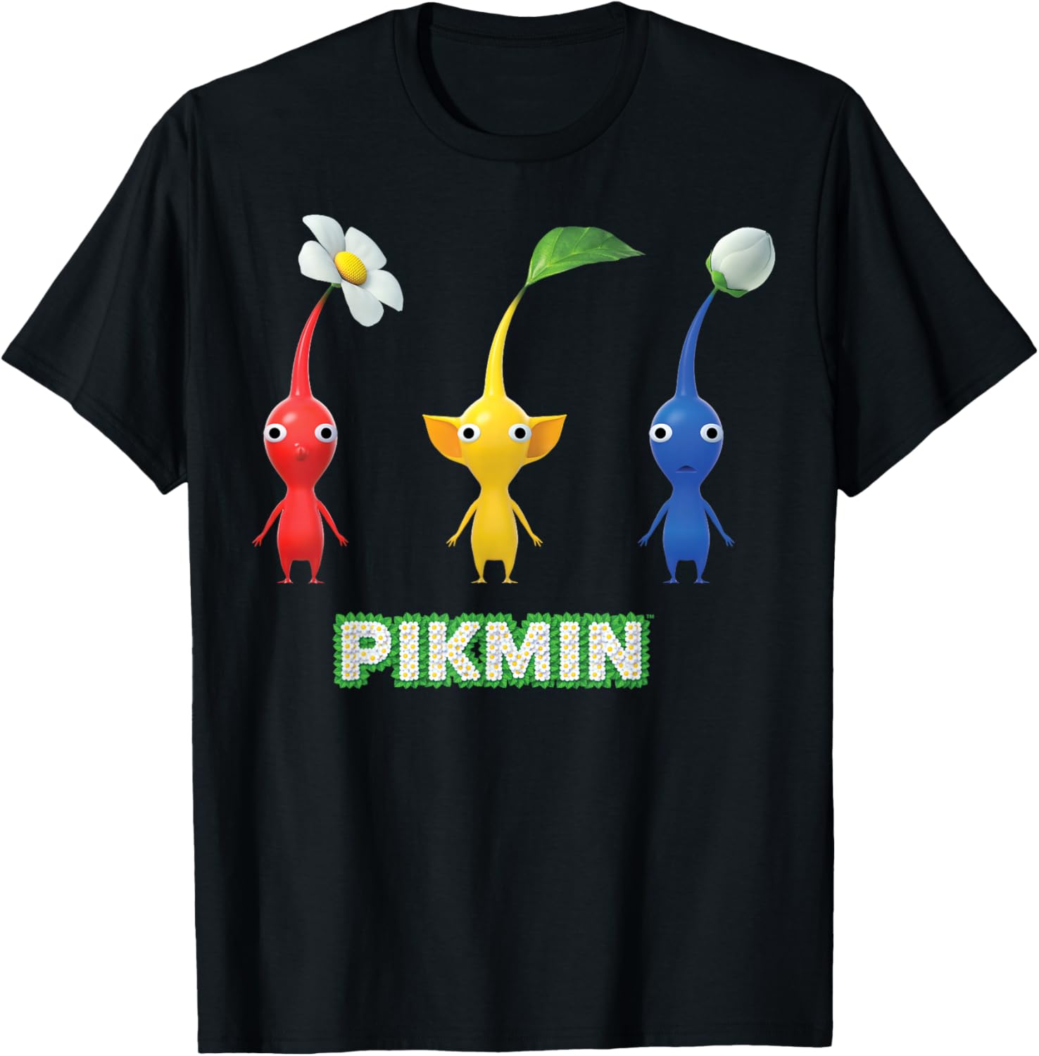 Nintendo Pikmin Trio T-Shirt for Fans of Fun and Adventure - 7